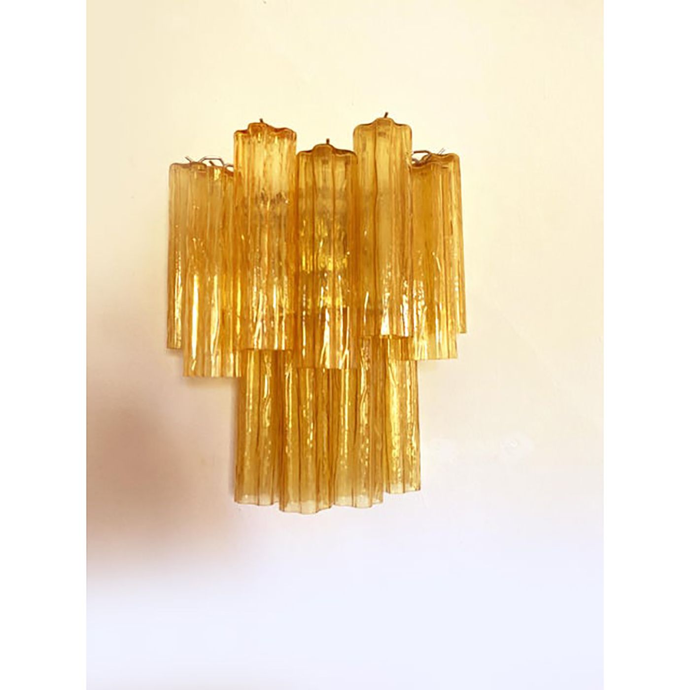 Contemporary Amber “Tronchi” Wall Sconce In Venini Style photo 3600.0