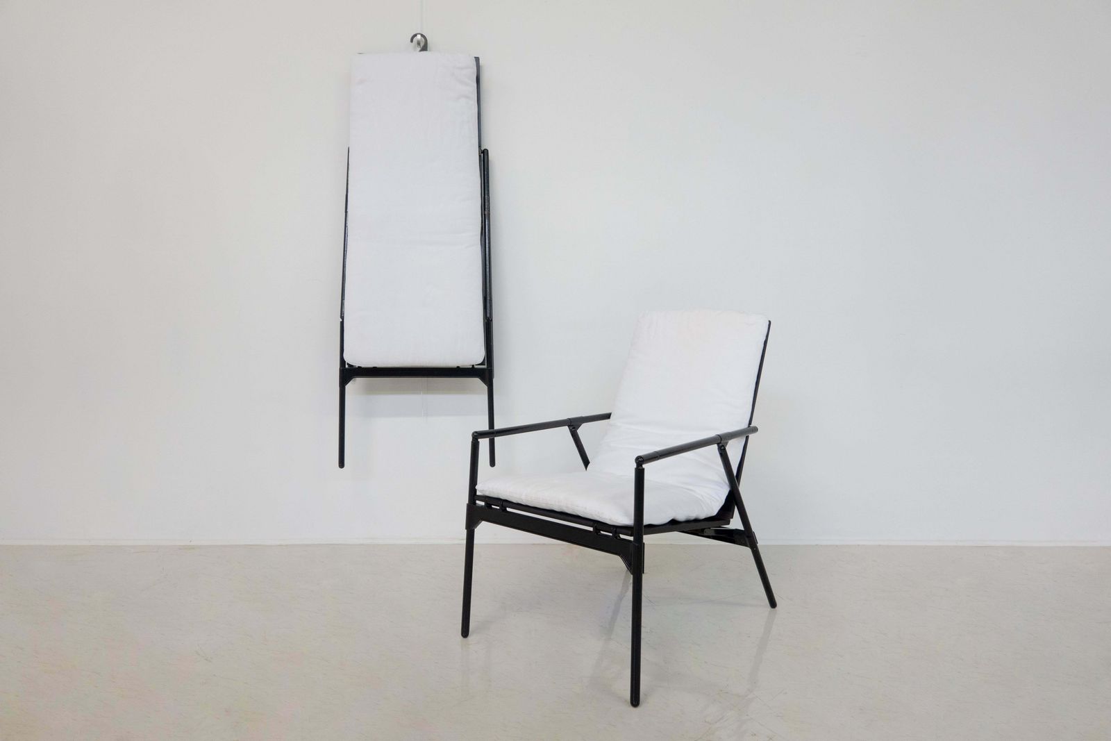 Mid Century Pair Of Foldable Armchairs Nena By Richard Sapper For B&B Italia photo furniture