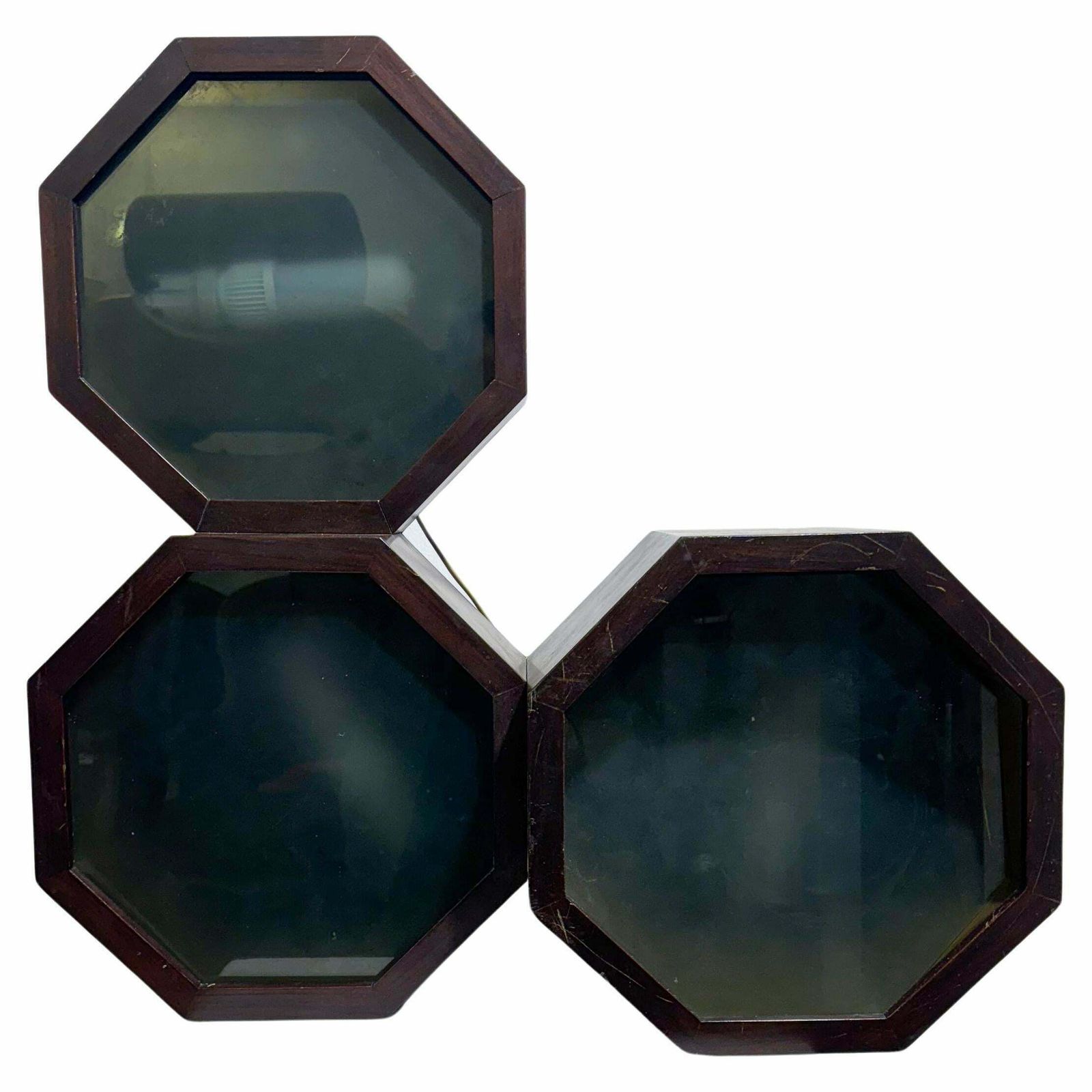 Mid Century Wooden Wall Light/ Ceiling Light, Italy, 1960s
