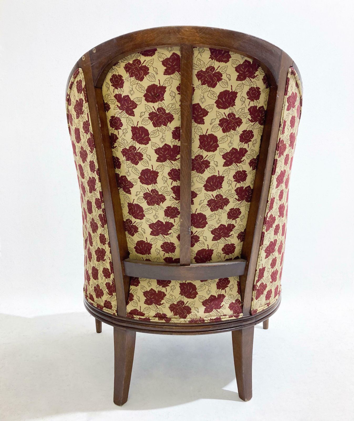 Furniture Wooden And Fabric Art Deco Armchairs   New Upholstery photo
