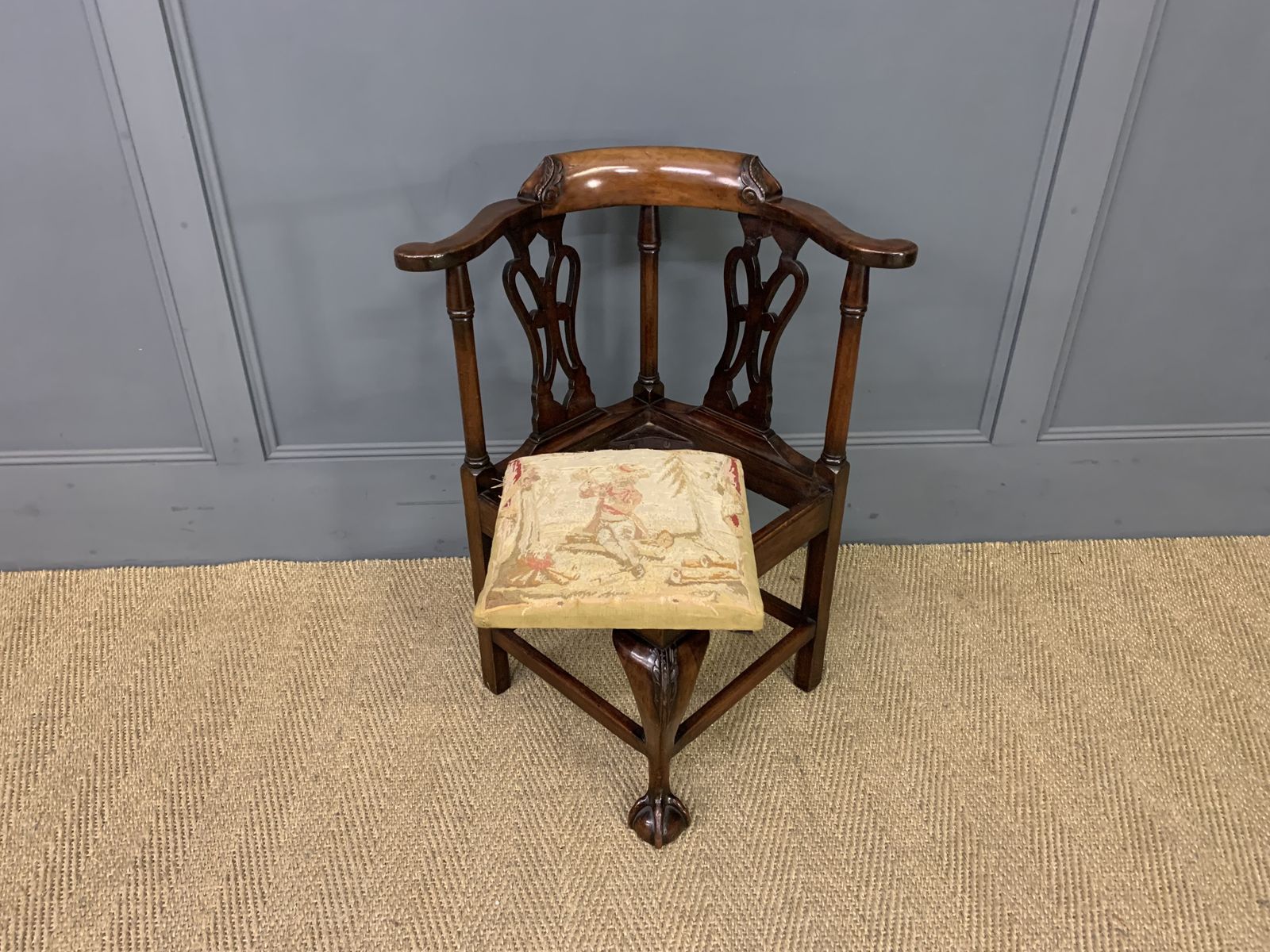 photo for sale Georgian Walnut Childrens Chair