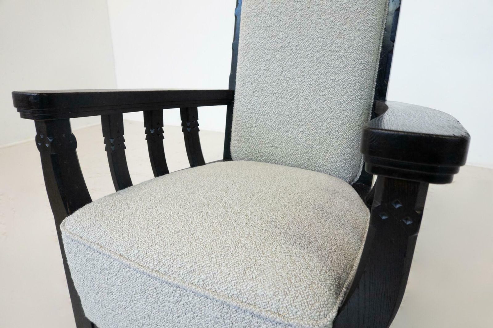 Hungarian Armchair By Toroczkai Wigand, 1920s   New Upholstery photo furniture