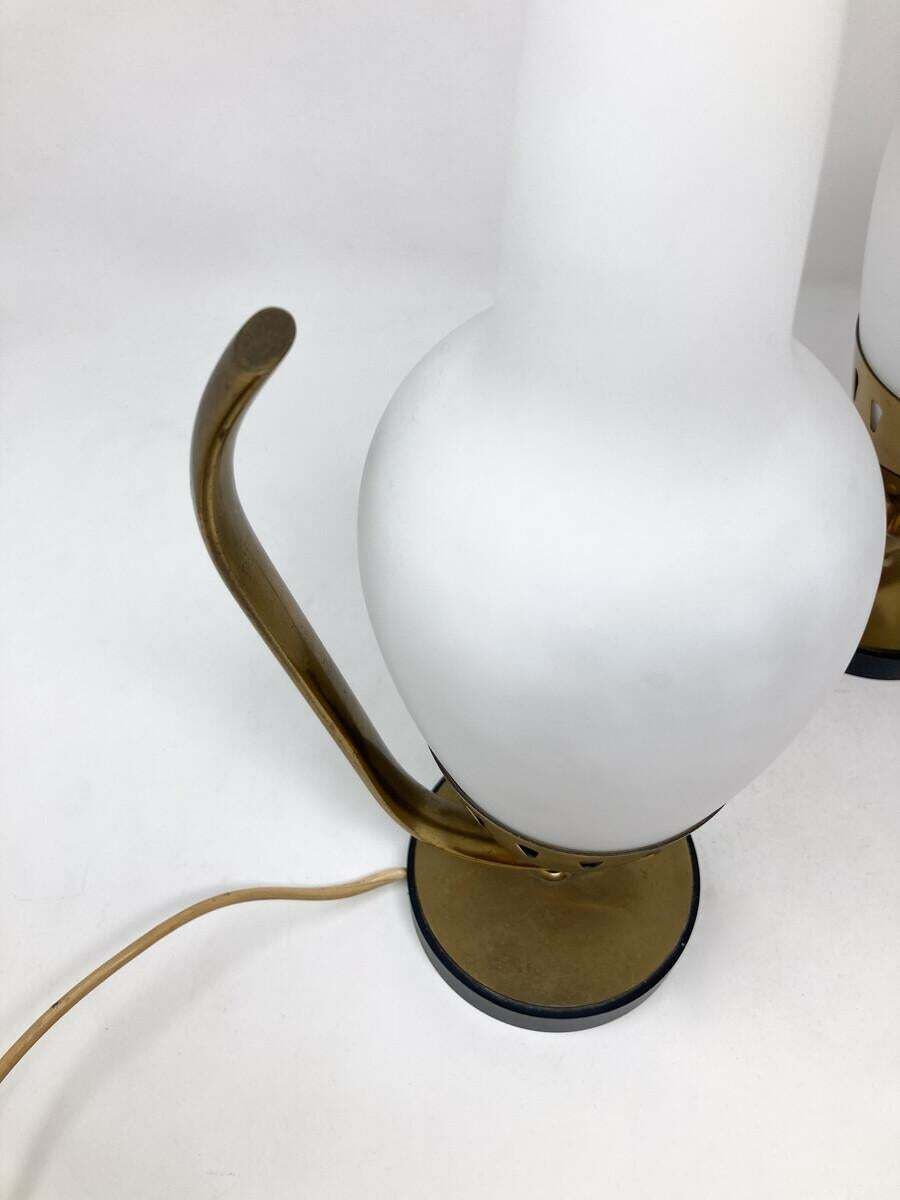 Mid Century Modern Pair Of Table Lamps Model 12915 By Angelo Lelii photo 3434.0