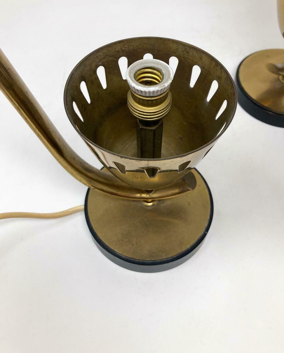 photo for sale Mid Century Modern Pair Of Table Lamps Model 12915 By Angelo Lelii