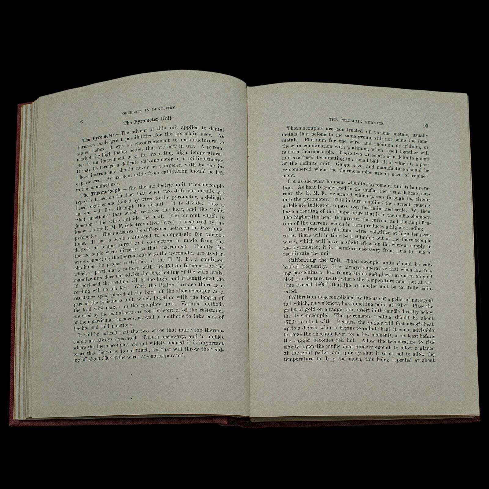 Home Decor Set Of 2 Dentistry Books, English Language, Bound Medical Reference, Victorian photo