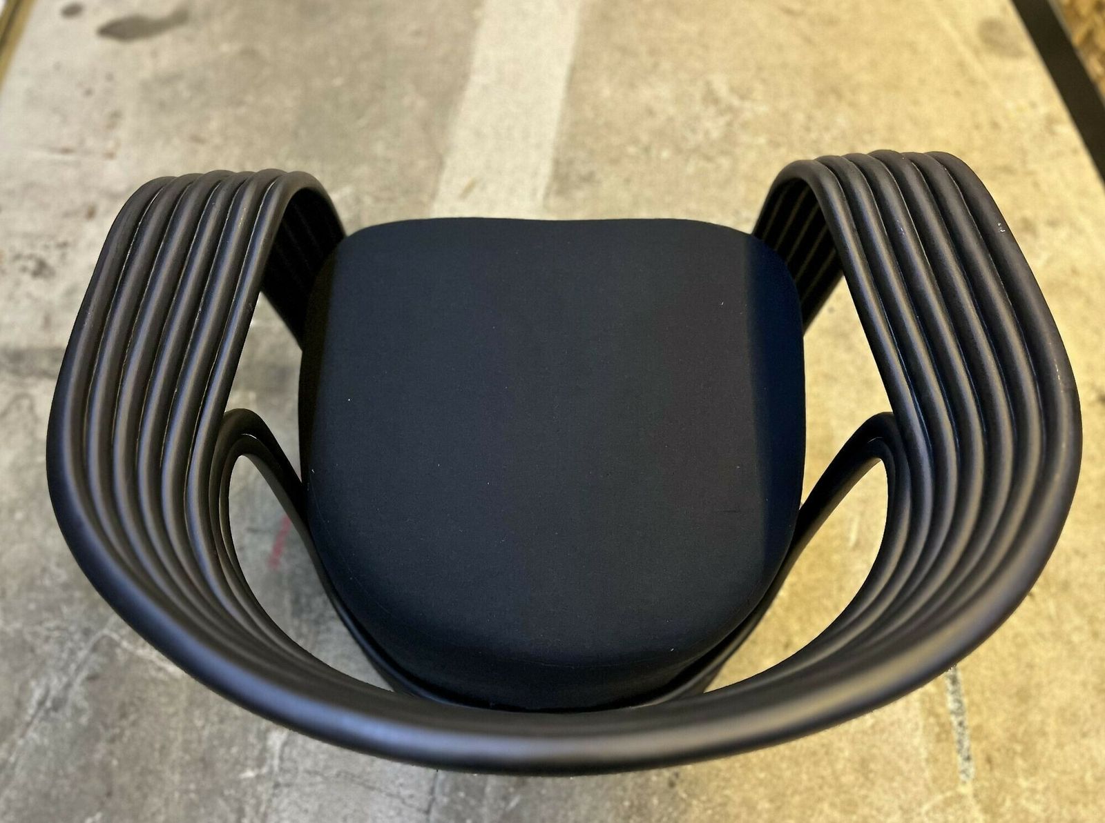 Contemporary Modern Black Bamboo Bentwood Armchair, Idn 2023 photo 2500.0