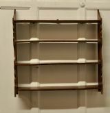 Arts And Crafts Open Front Wall Hanging Yew Bookshelf photo 510.0