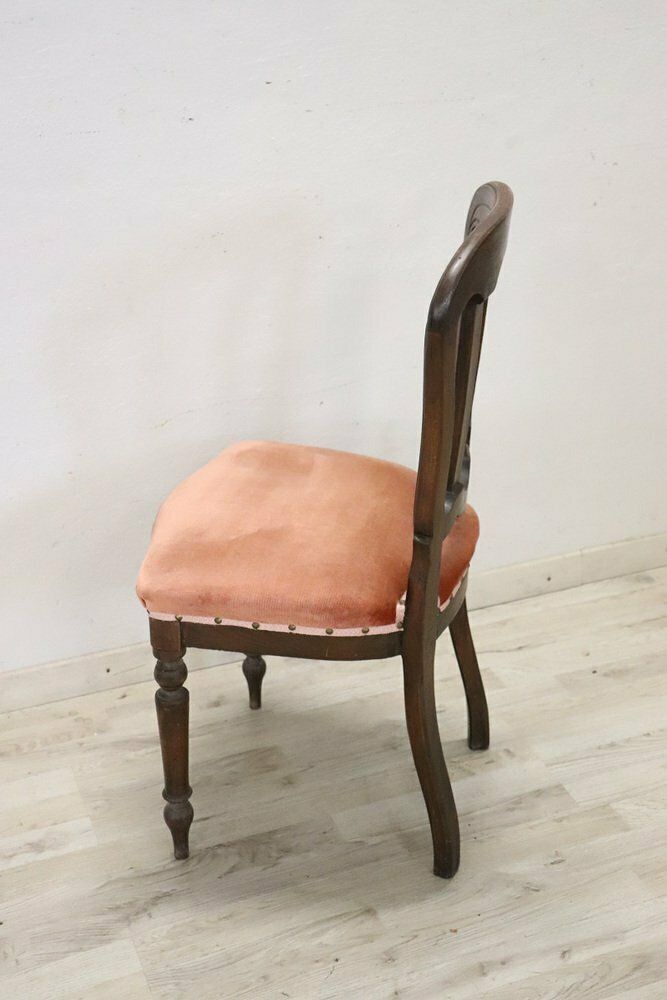 19th Century Chair In Beech Wood With Velvet Seat photo buy