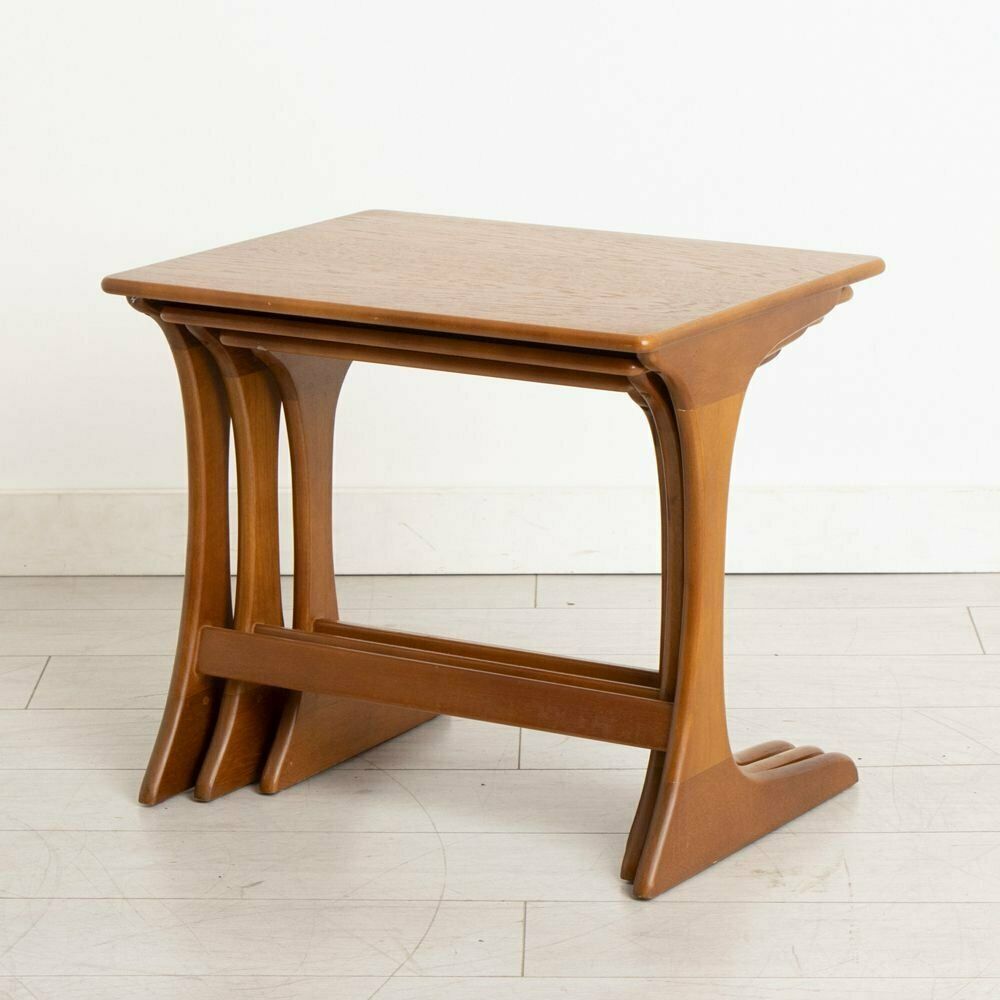 Midcentury Nest Of Tables In Teak C.1960 photo Furniture