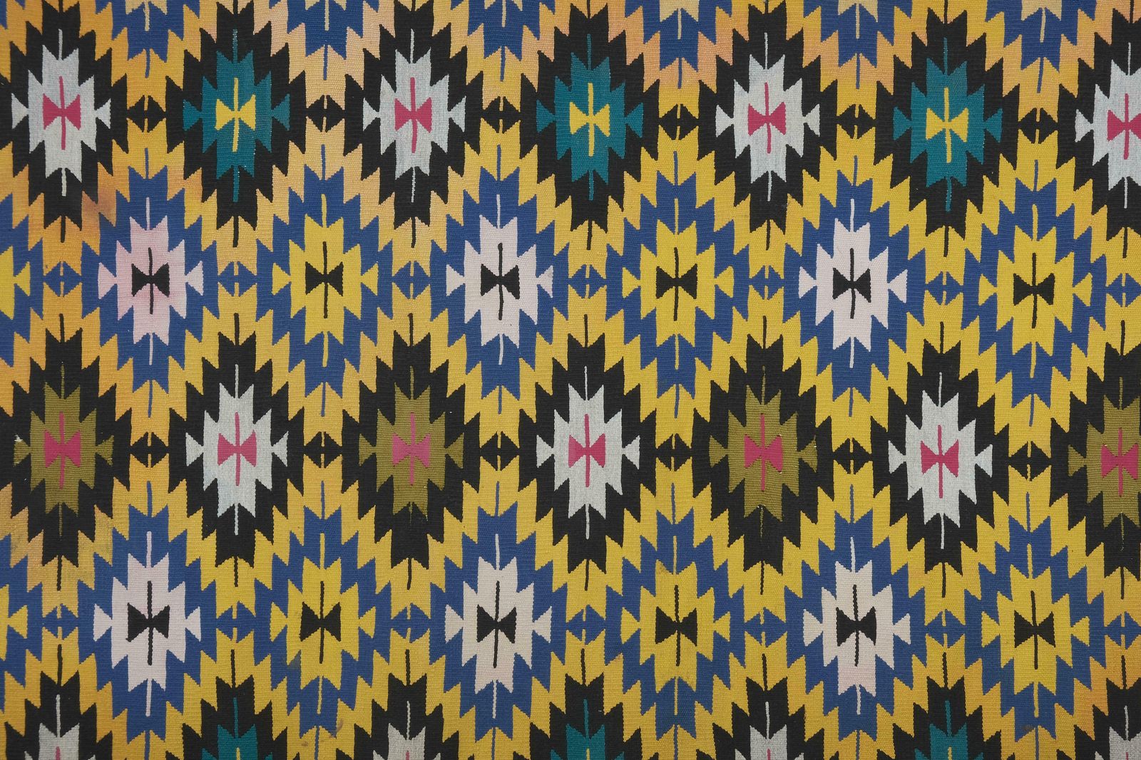 Vintage Diamond Pattern Turkish Kilim Rug  198 X 283 Cm photo 796.0