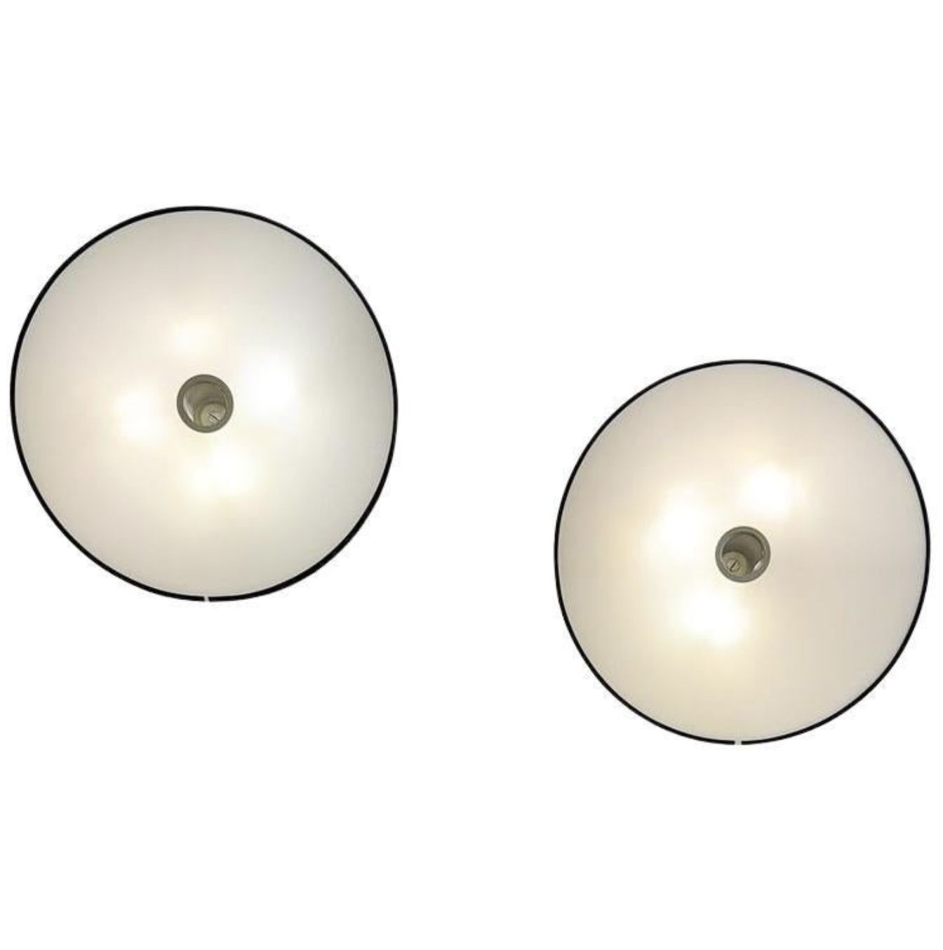 Mid Century Pair Of Ceiling Or Wall Light By Umberto Riva For Francesconi , 1969