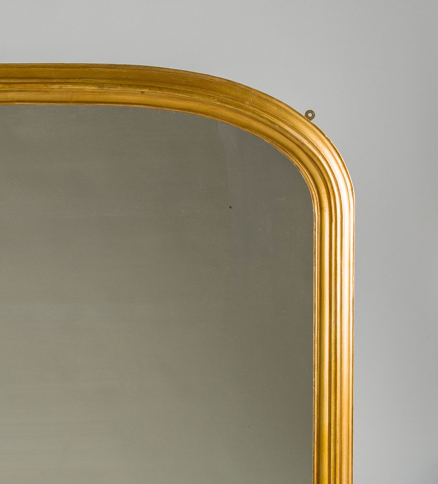 Large 19th Century English Victorian Gilt Archtop Overmantle Mirror photo 2640.0