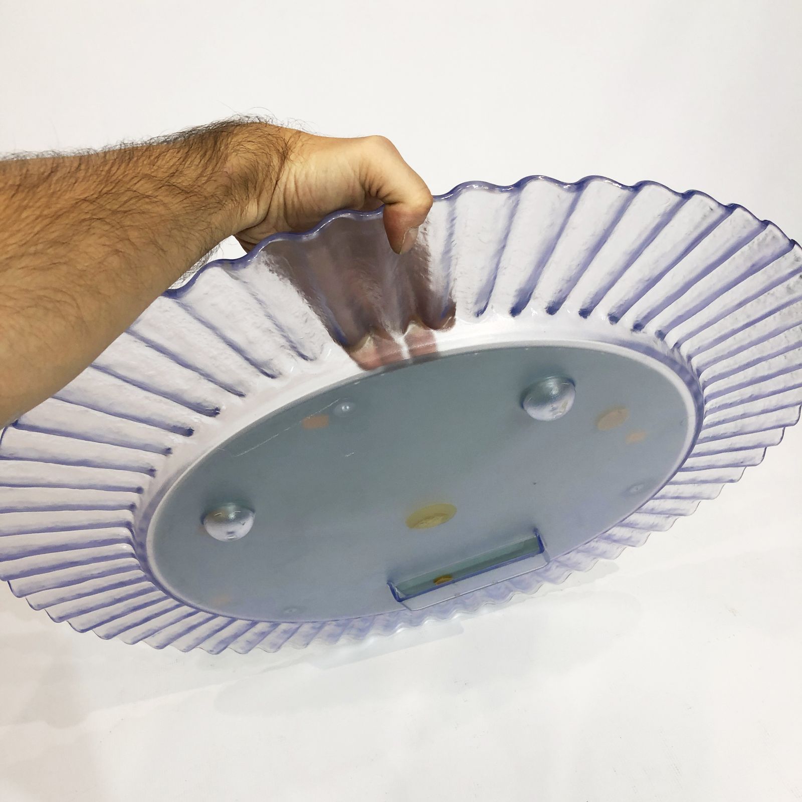 Acrylic Ice Wave Round Wall Mirror Italian 1970s Post Modern 1980s Bathroom photo furniture