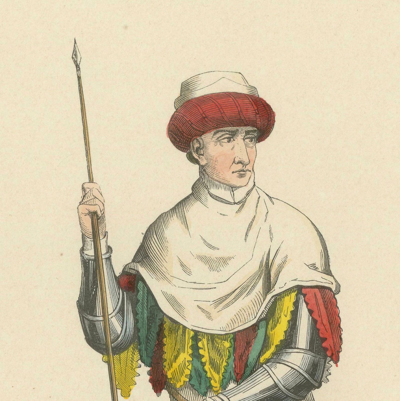 Martial Valour Of An English Soldier In The Reign Of Henry VI, Published In 1847 photo Art