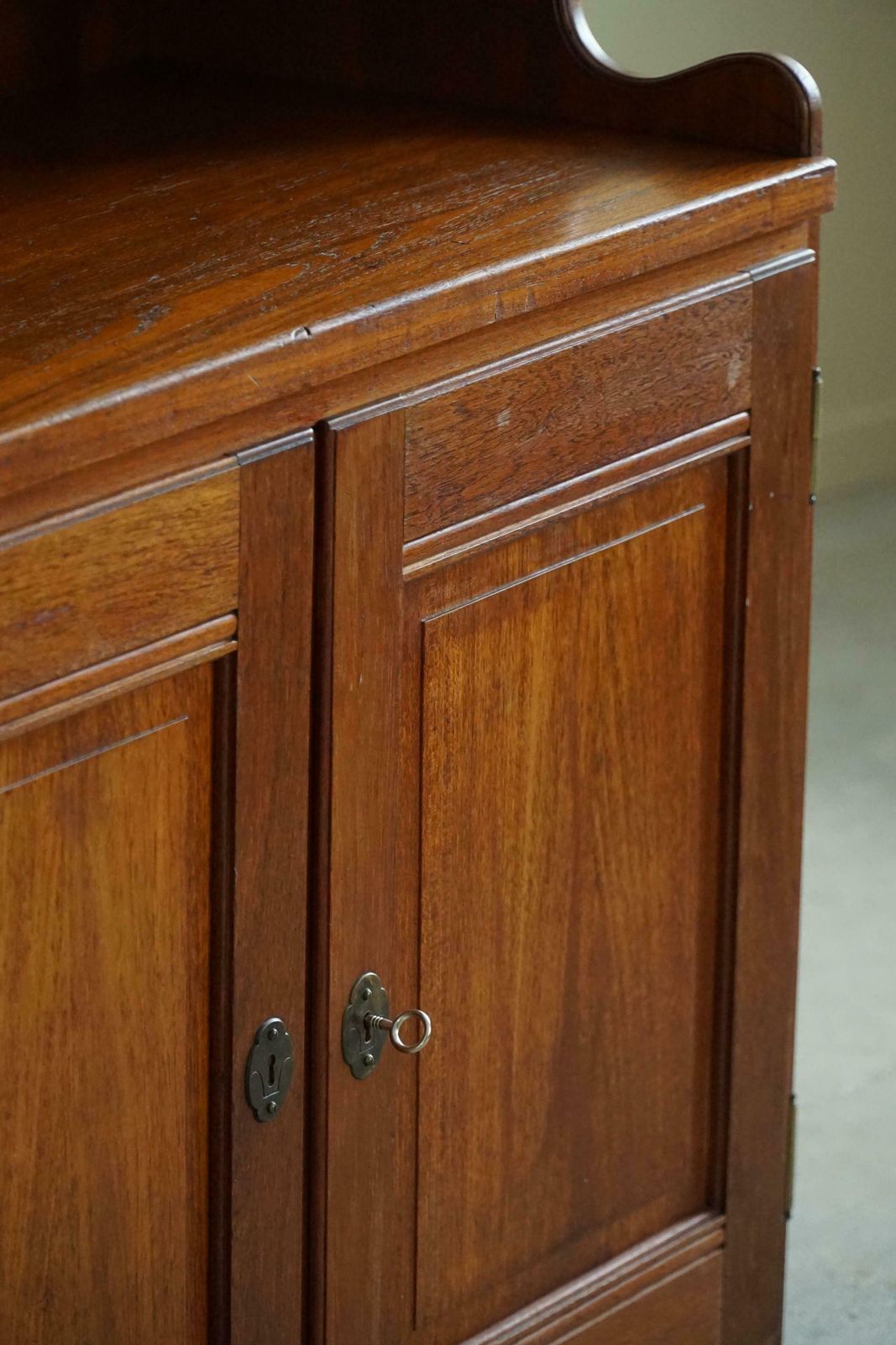 Furniture Martin Nyrop Cabinet By Rud. Rasmussen In Teak, Danish Modern, 1900 1920 photo