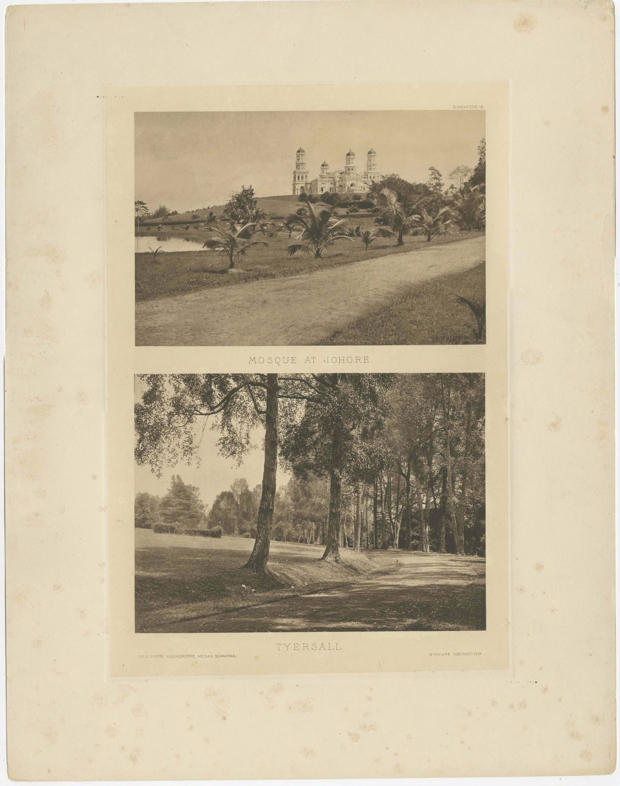 Rare Heliogravures Of Singapore And Johore, Published In 1907 photo furniture