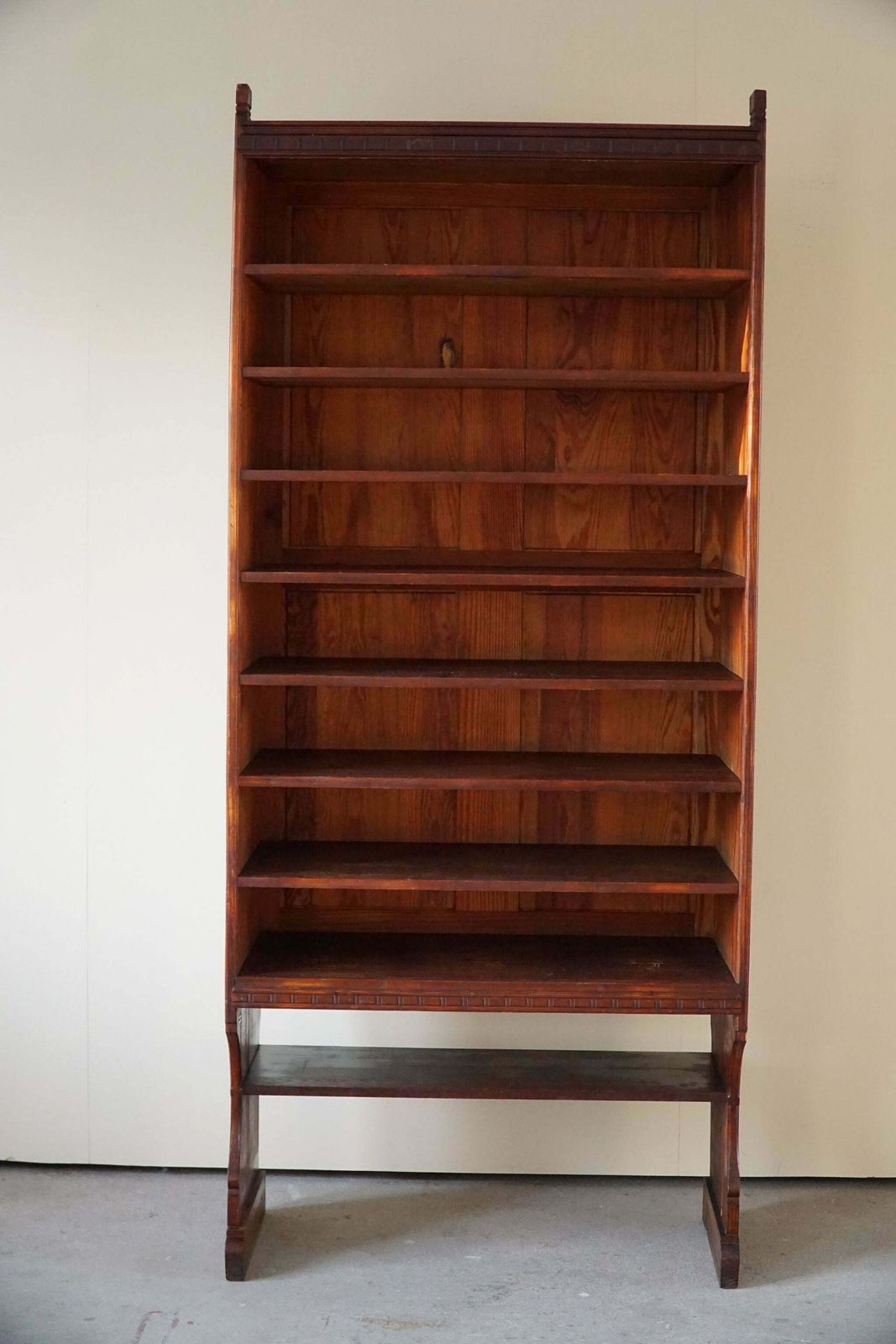 Martin Nyrop Bookcase By Rud. Rasmussen In Oregon Pine, Danish Modern, 1905 photo vinterior