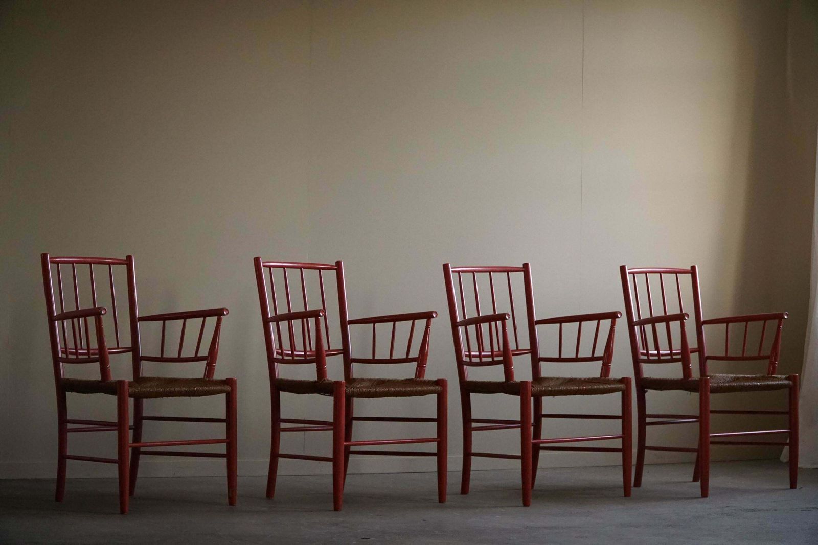 Bjørn Wiinblad, Set Of 4 Chairs, Nässjö Stolefabrik, Mid Century Modern, 1950s photo vinterior