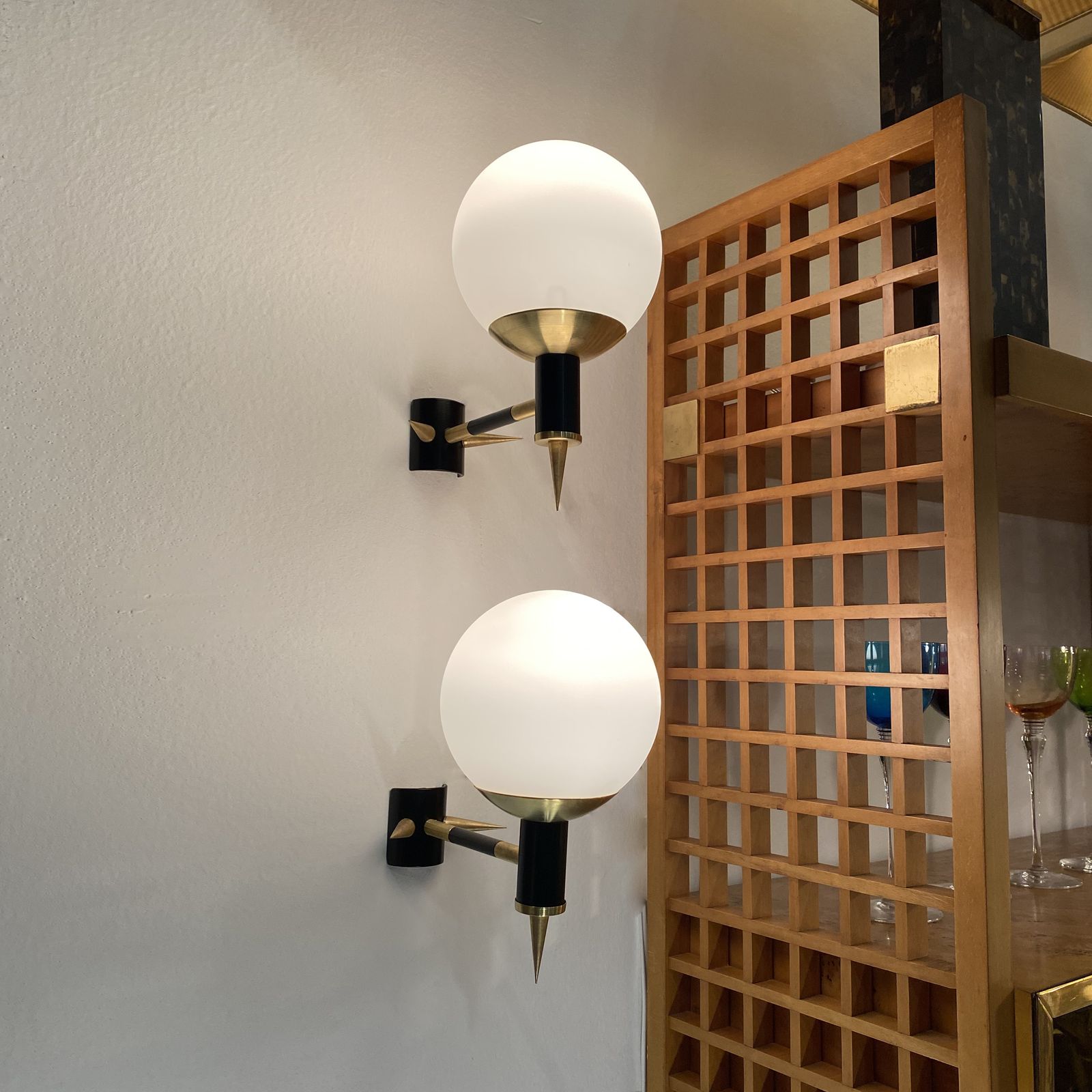 Pair Of Maison Arlus Manner Wall Lights 1970s Original Design Vintage Sconces photo Lighting