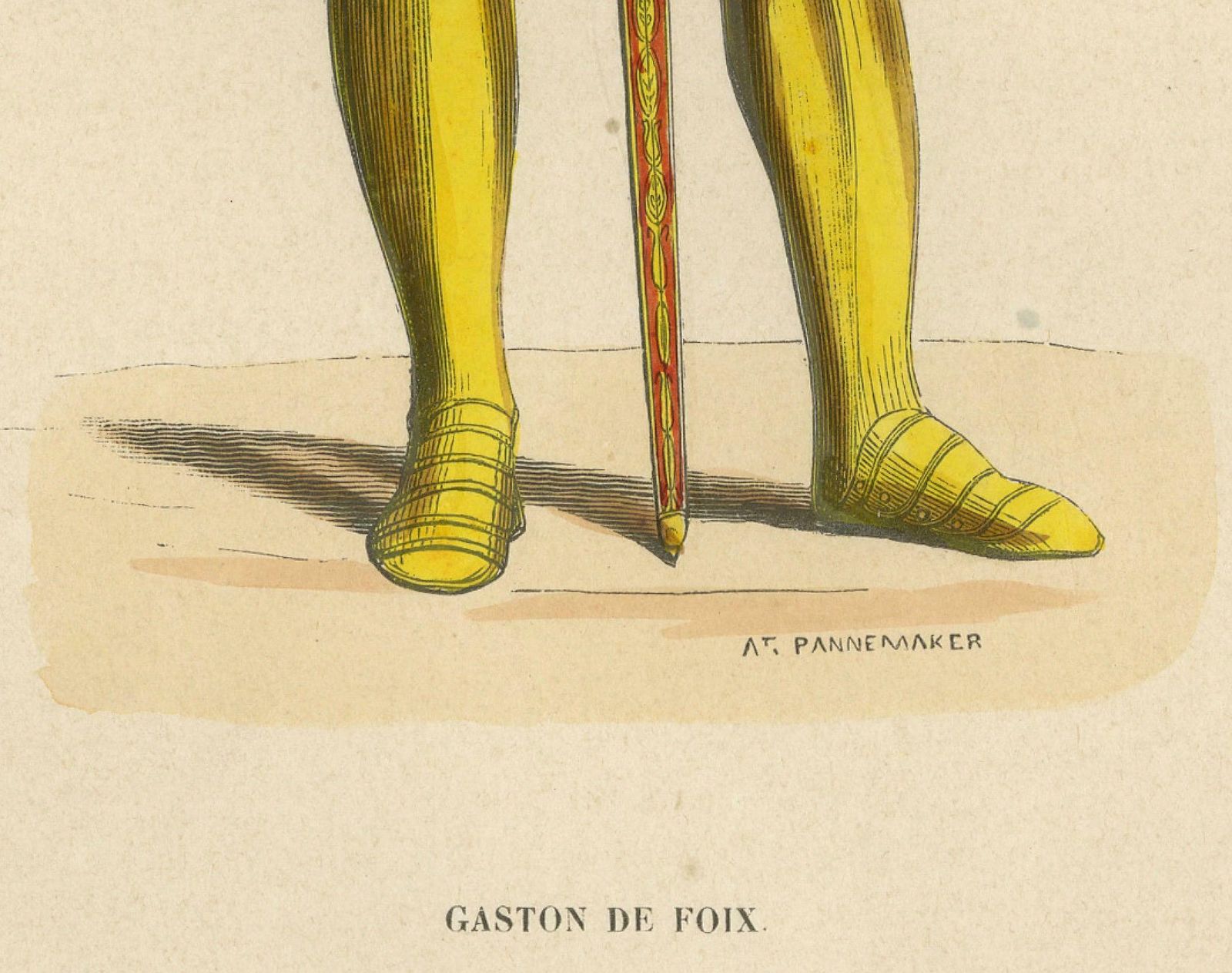 Noble Bearing: Gaston De Foix As Illustrated In 'Costume Du Moyen âge', 1847 photo furniture