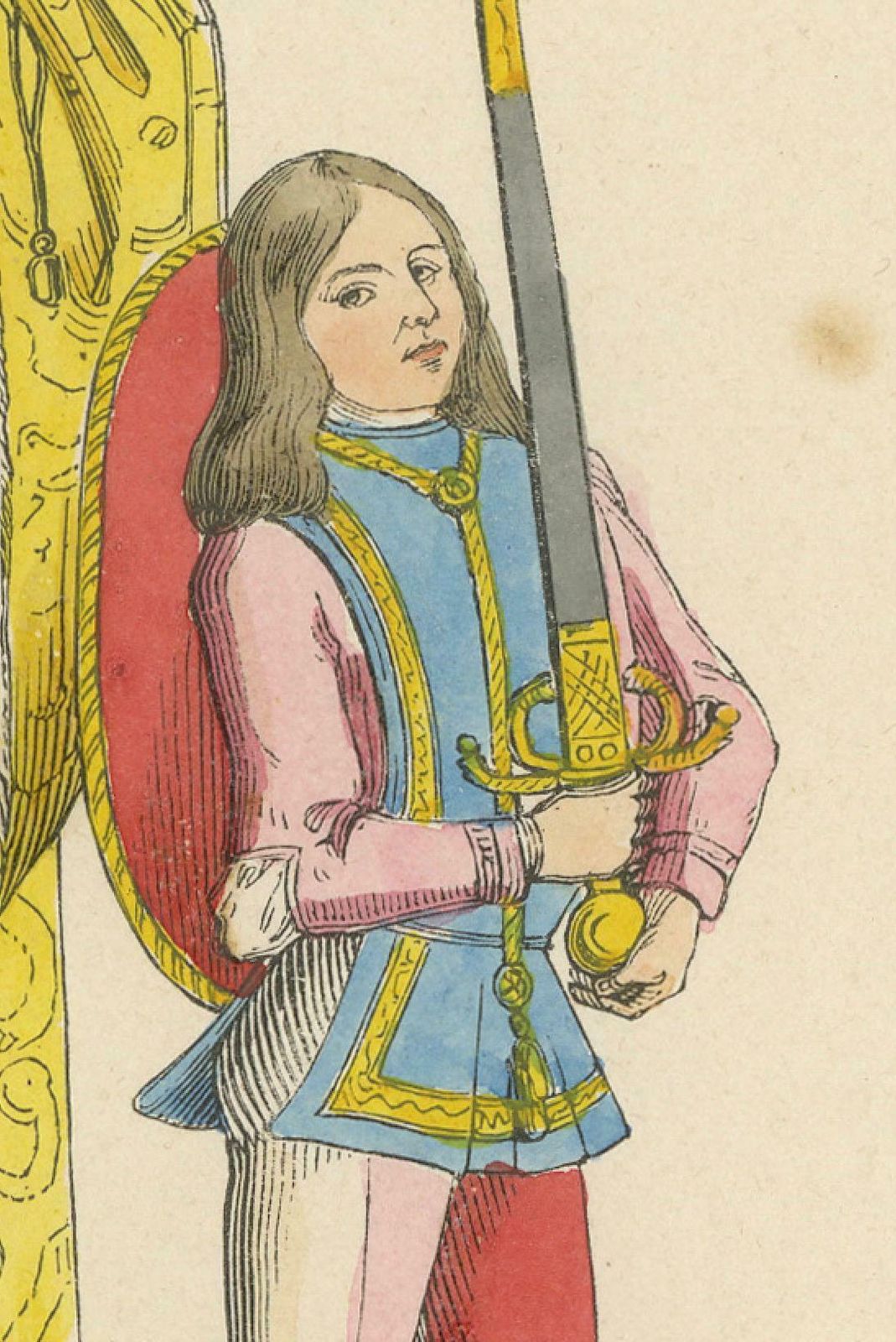 Civic Pride: A Podestà'S Robe In 'Costume Du Moyen âge', Genuine Lithograph 1847 photo Art