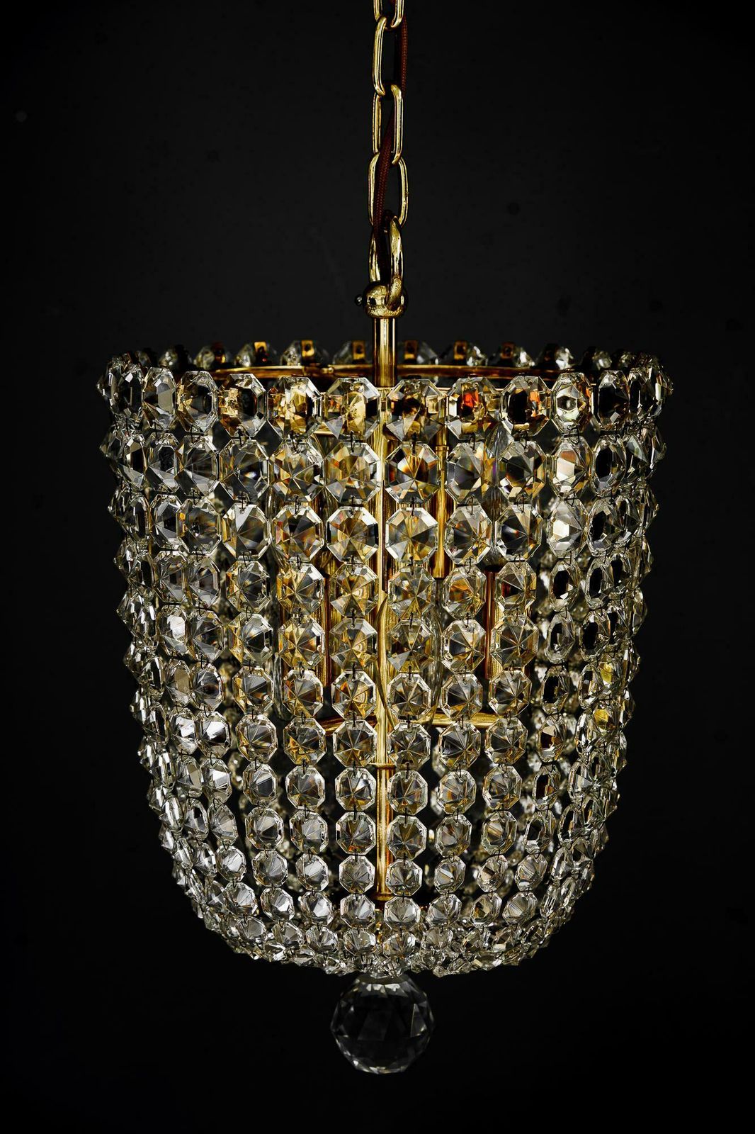 Crystal Chandelier Around 1960s By J.L.Lobmeyr ( Signed ) photo vinterior