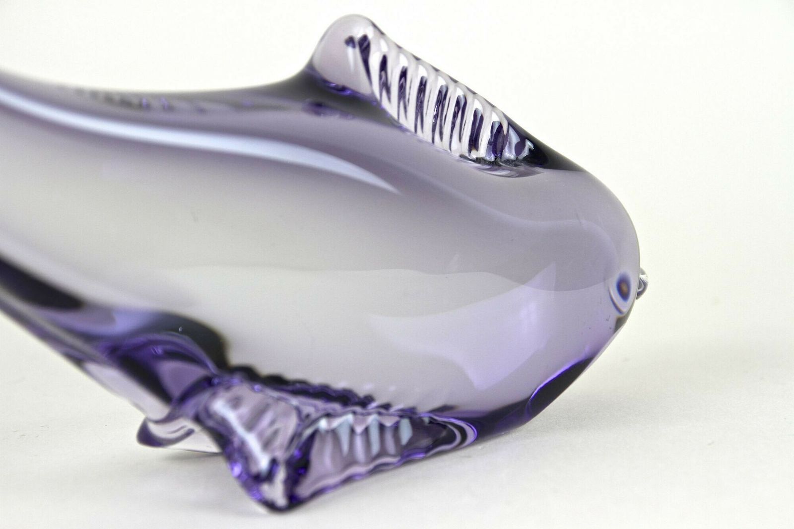 475.0 Contemporary Purple Murano Glass Fish, Italy Circa 1970 photo