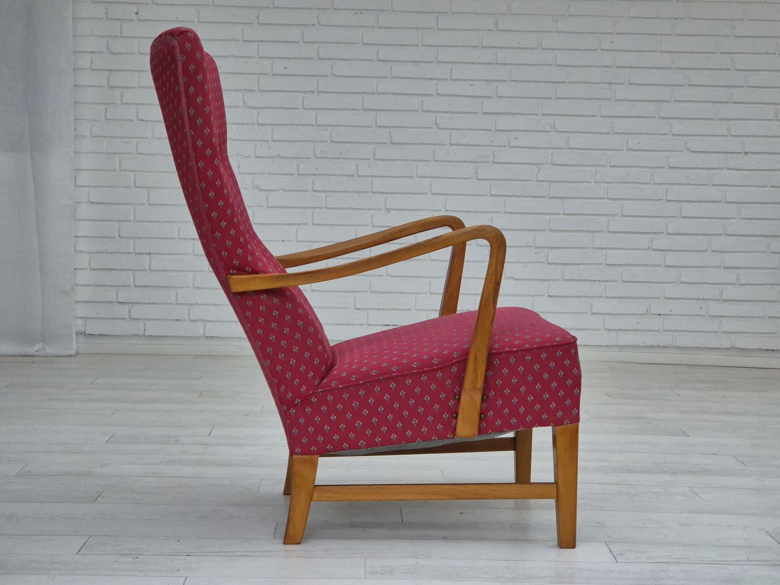 1970s, Scandinavian Chairs, Original Very Good Condition, Ash Wood. photo 2350.0