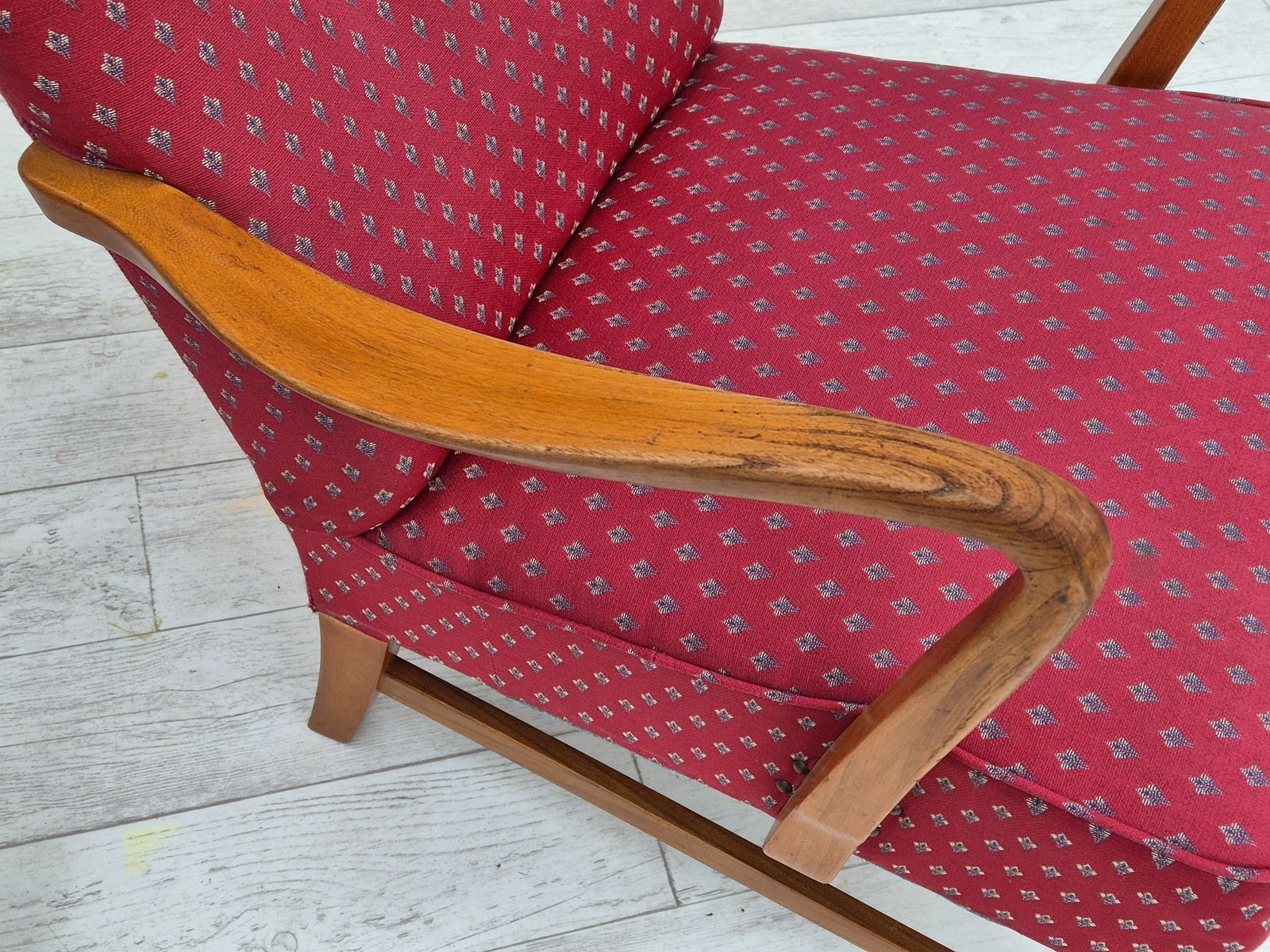1970s, Scandinavian Chairs, Original Very Good Condition, Ash Wood. photo vintage
