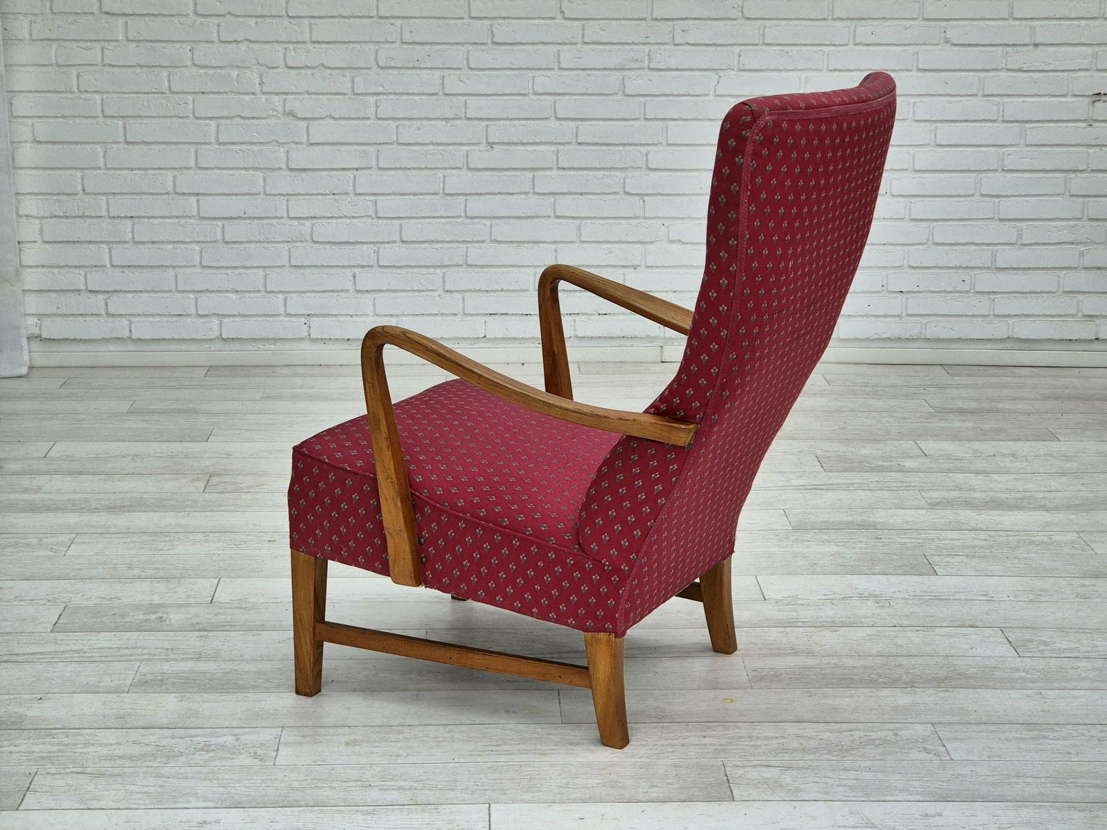Furniture 1970s, Scandinavian Chairs, Original Very Good Condition, Ash Wood. photo