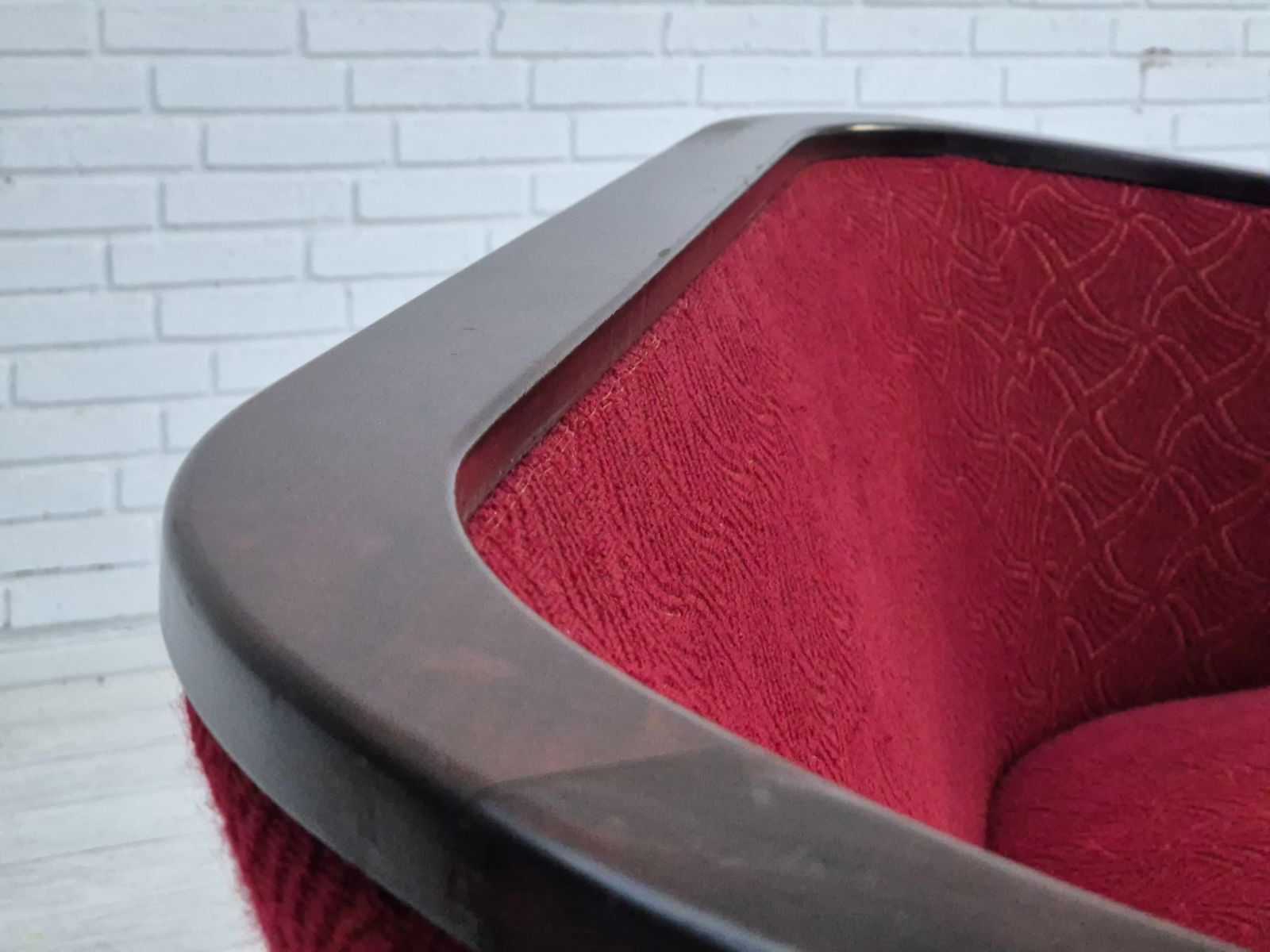 1950s, Danish 2 Seater Sofa, Original Very Good Condition, Ash Wood. photo for sale