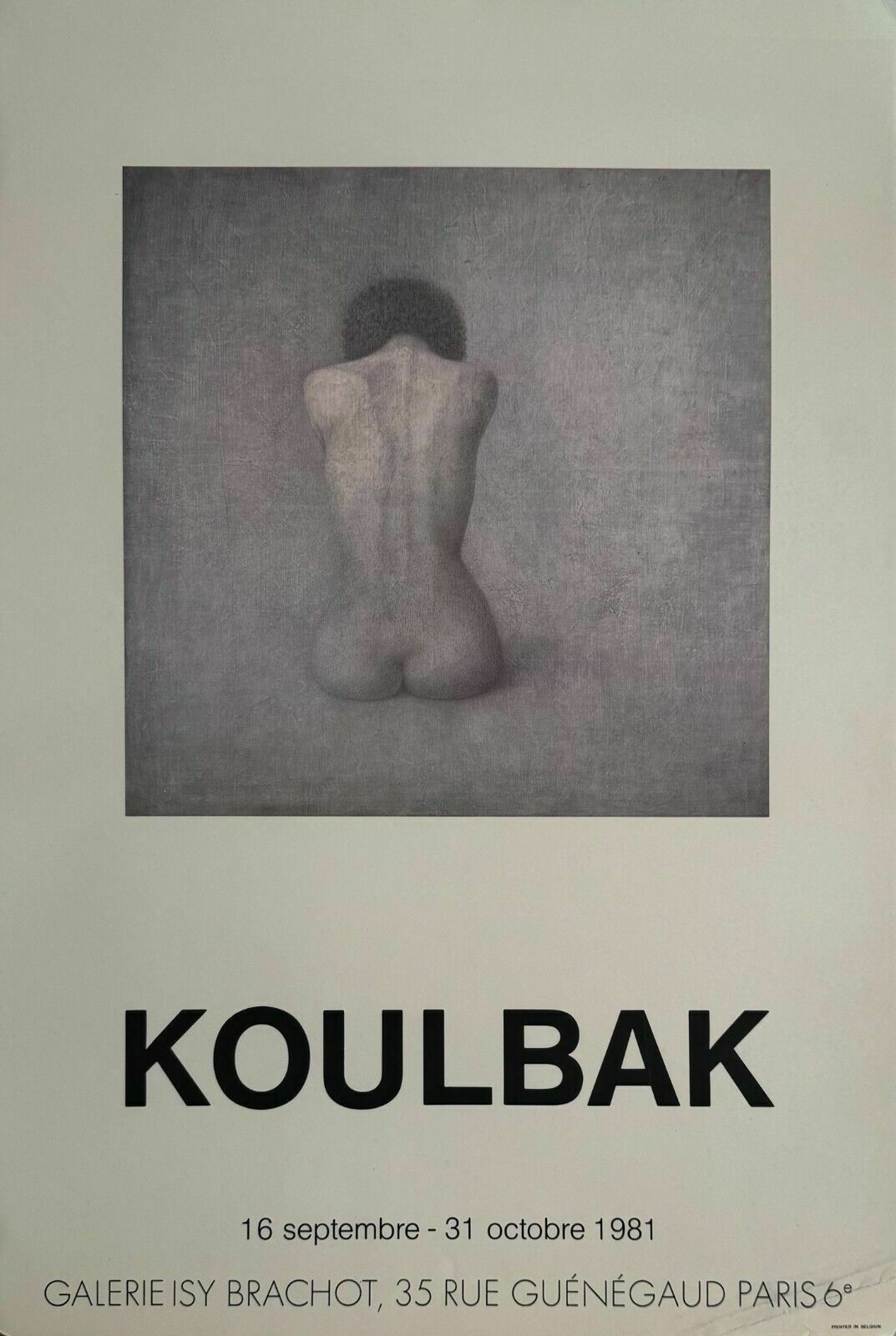 Victor Koulbak Russische Kunst Vintage Poster Tentoonstelling Poster Galerie Isy Brachot 1981