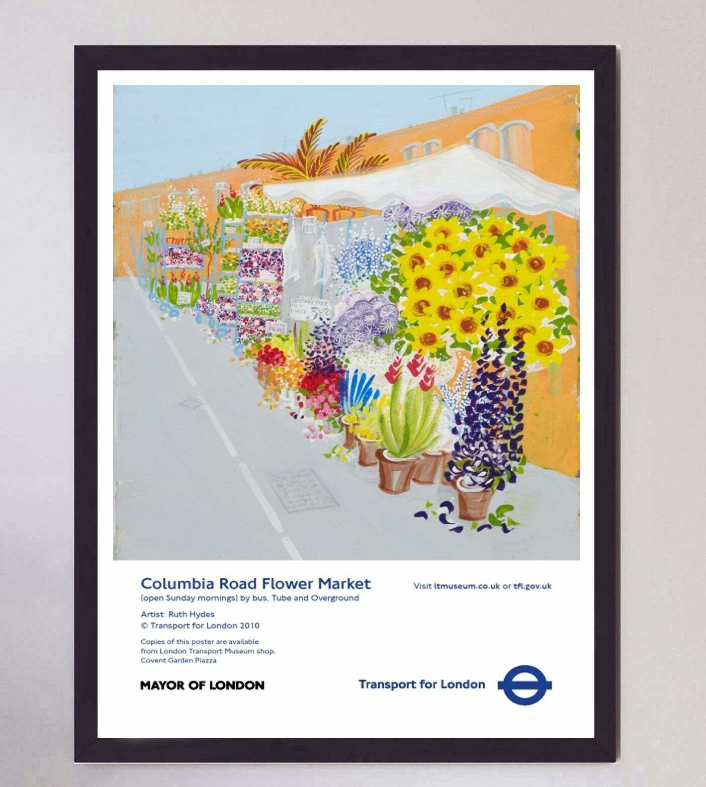 Tfl   Columbia Road Flower Market Original Vintage Poster photo furniture
