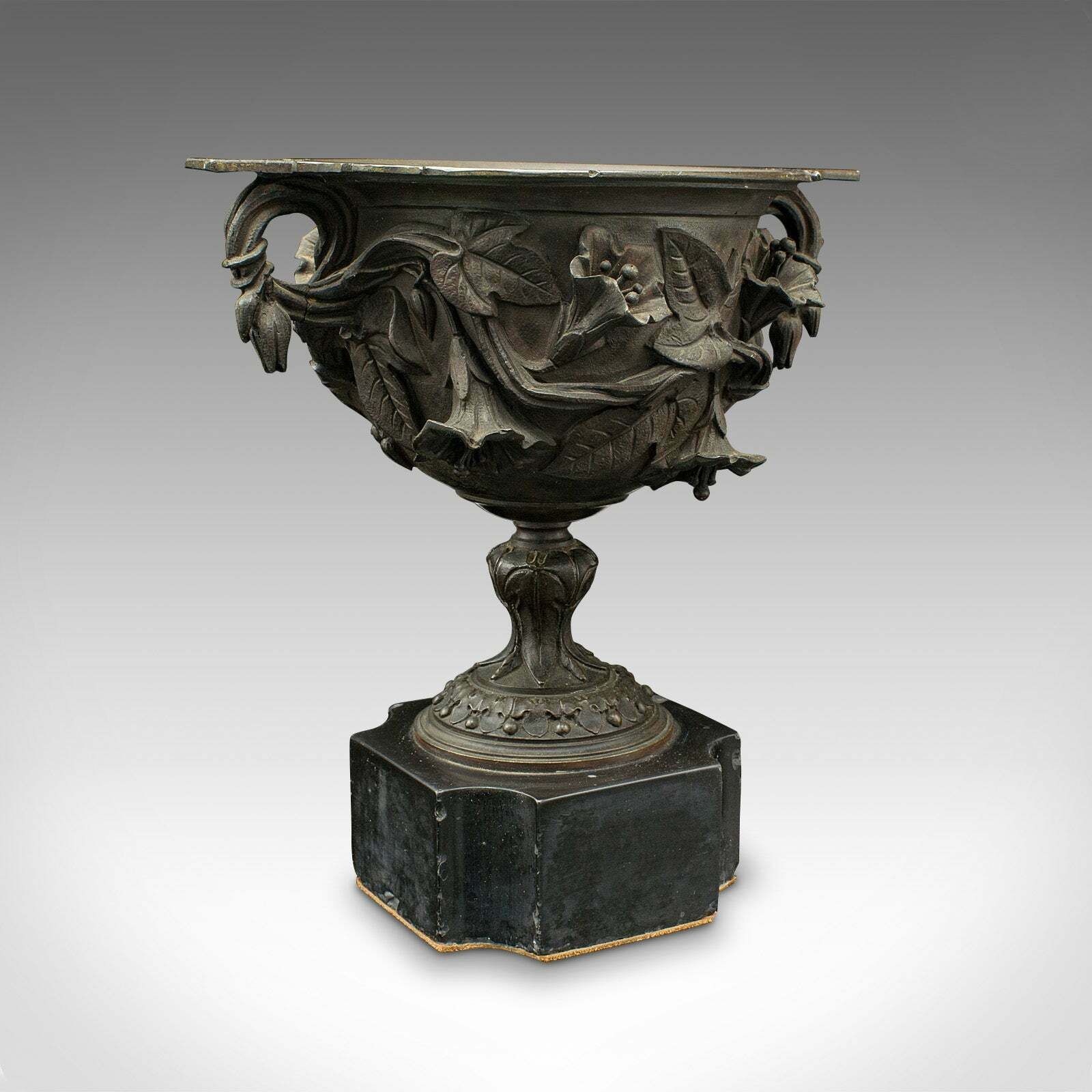 Pair Of Antique Drinking Cups, Italian, Bronze, Goblets, Grand Tour, Victorian photo 1295.0