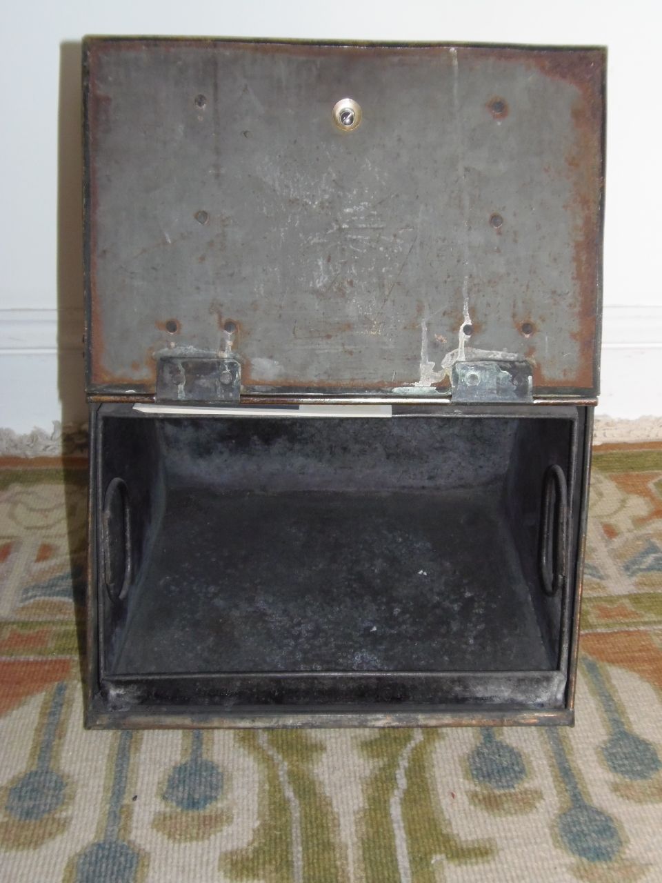 Arts And Crafts Coal Box ., 1900s photo vintage