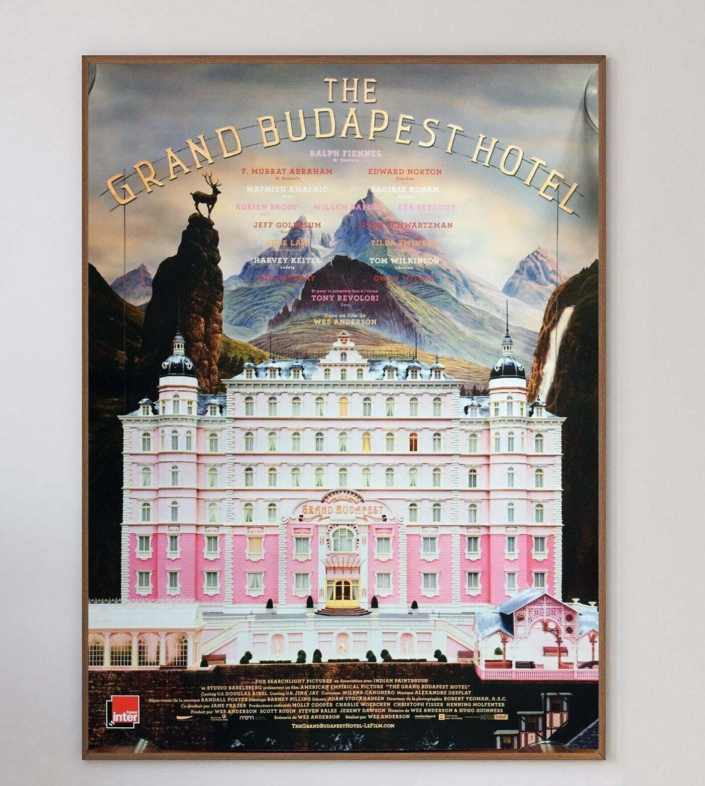 Grand Budapest Hotel (French) Original Vintage Poster photo 265.0