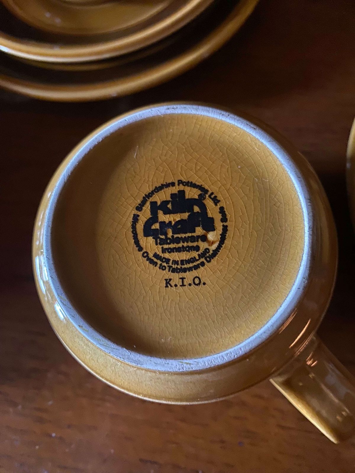 Vintage, Tan And Brown, Retro , Cups. Coffee / Tea . Set Of 2, 1960s. Housewarming Gift. Staffordshire Pottery. photo buy