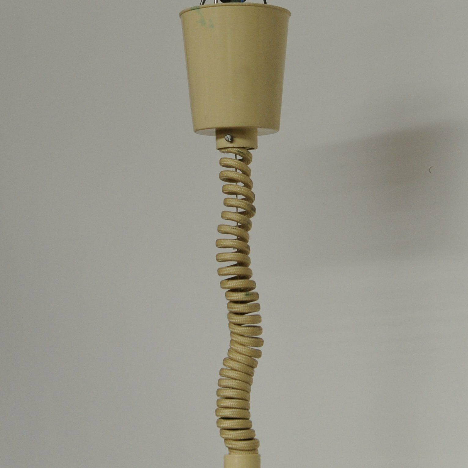 Vintage Italian Pendant Lamp By Brevettato, 1970s photo Lighting