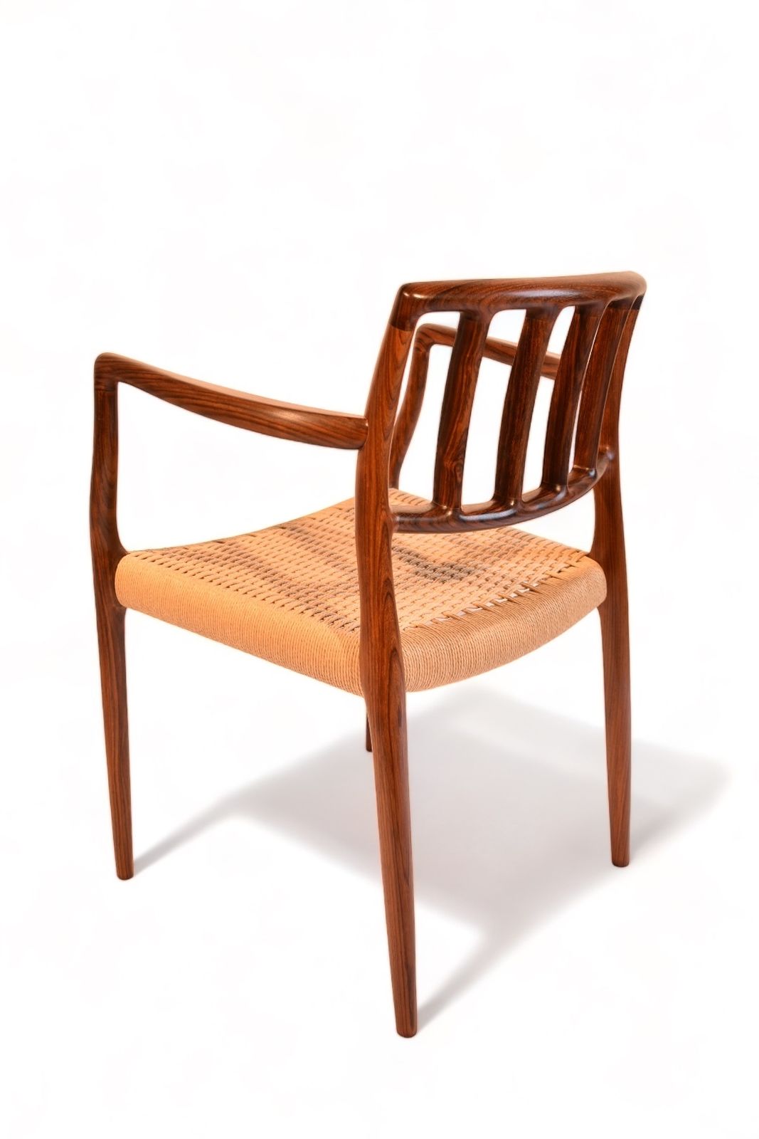 Niels Otto Moller Model 66 Rosewood And Danish Cord Armchair, Denmark, 1974 photo for sale