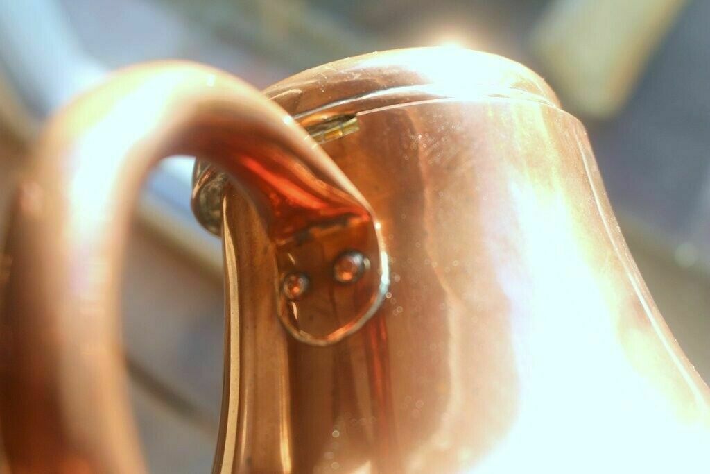 Large French Vintage Hammered Kettle Pot Flower Pot Of Paris Number 10 Stamped photo buy