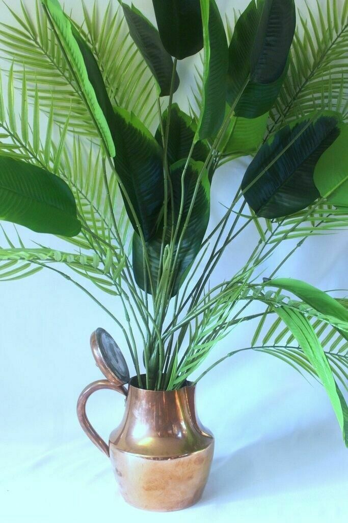 Home Decor Large French Vintage Hammered Kettle Pot Flower Pot Of Paris Number 10 Stamped photo