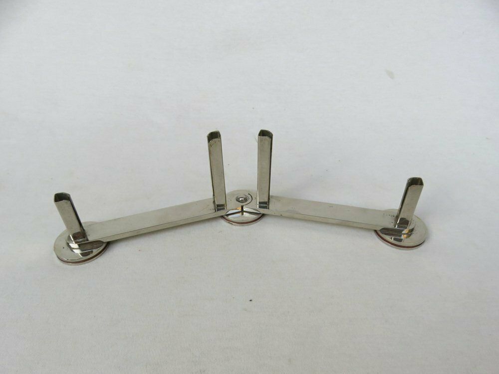 photo buy Extraordinary Art Deco Double Picture Frame In Nickel Plating, 1920s