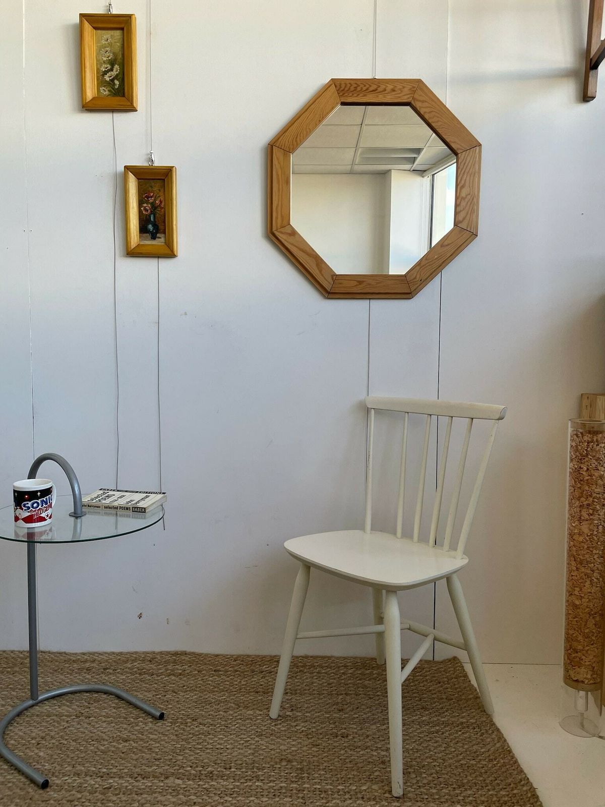 Retro Pine 1980s Octagonal Wall Mirror By Finnish Maker Finnmirror Makisen Kuvastin Oy