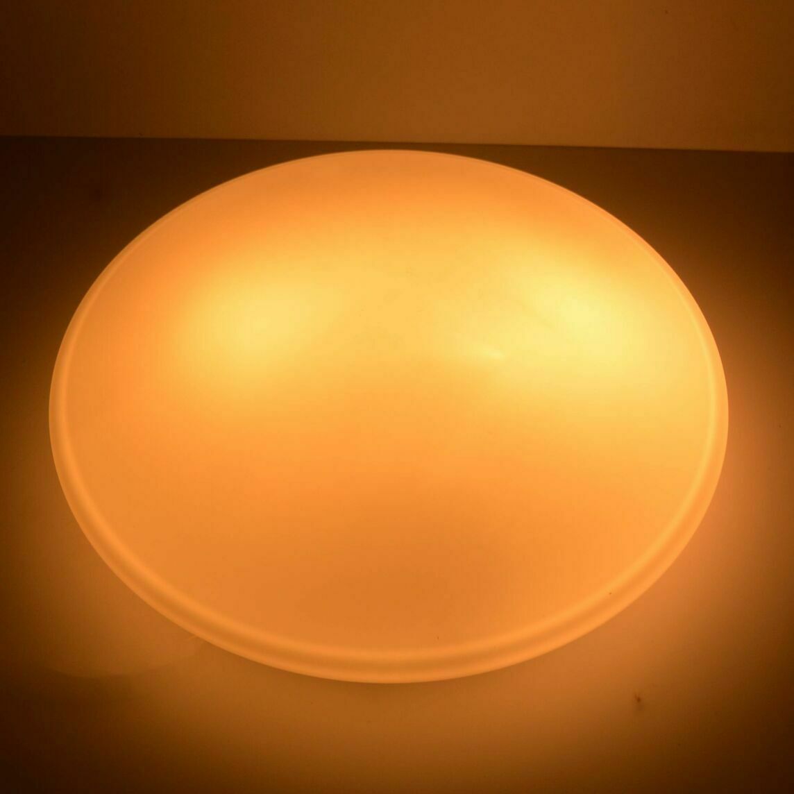 Great White, Glass Ceiling Lamp, Penko Pieńsk, Poland In The 1970s. photo for sale