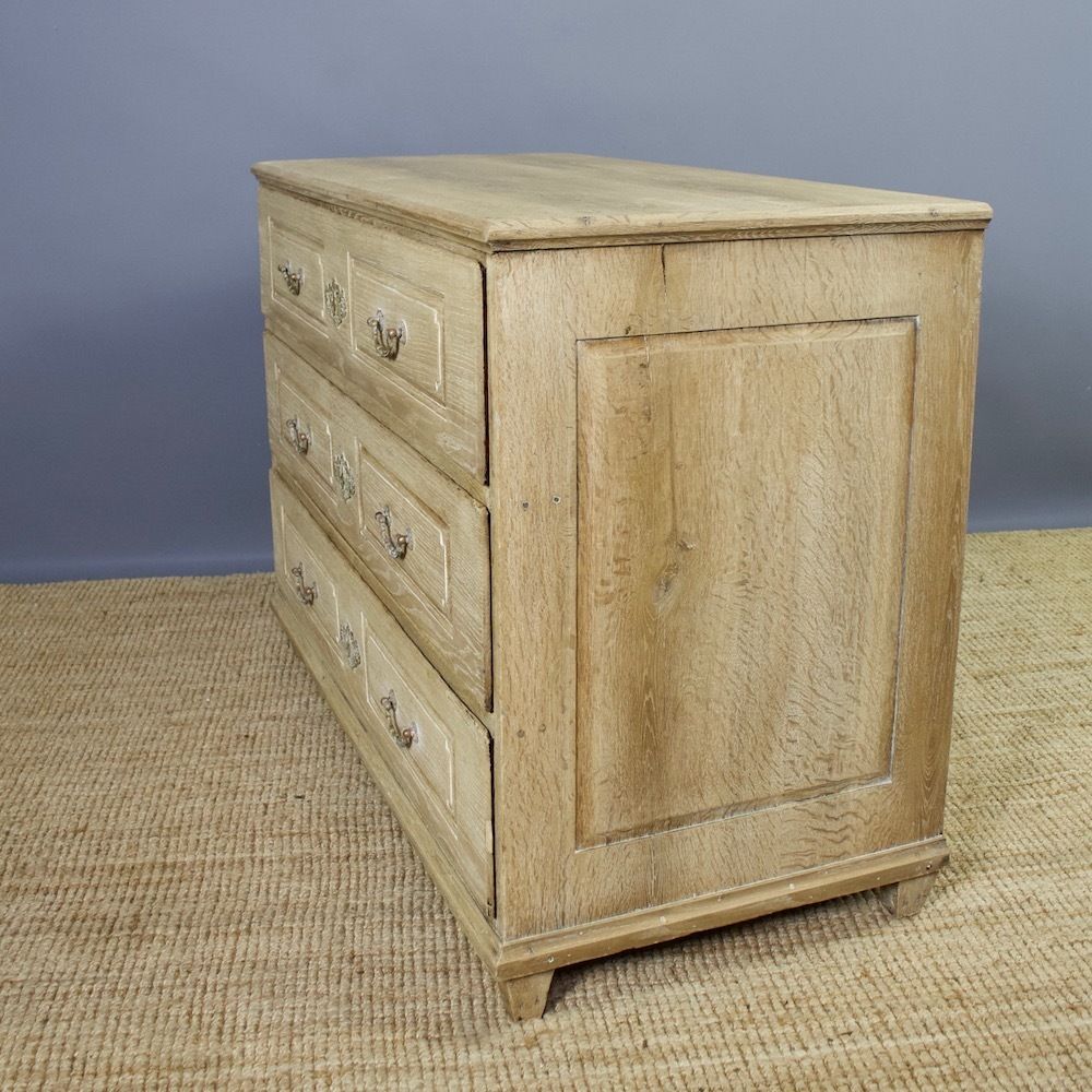 Antique French Bleached Oak Chest Of Drawers photo 2390.0