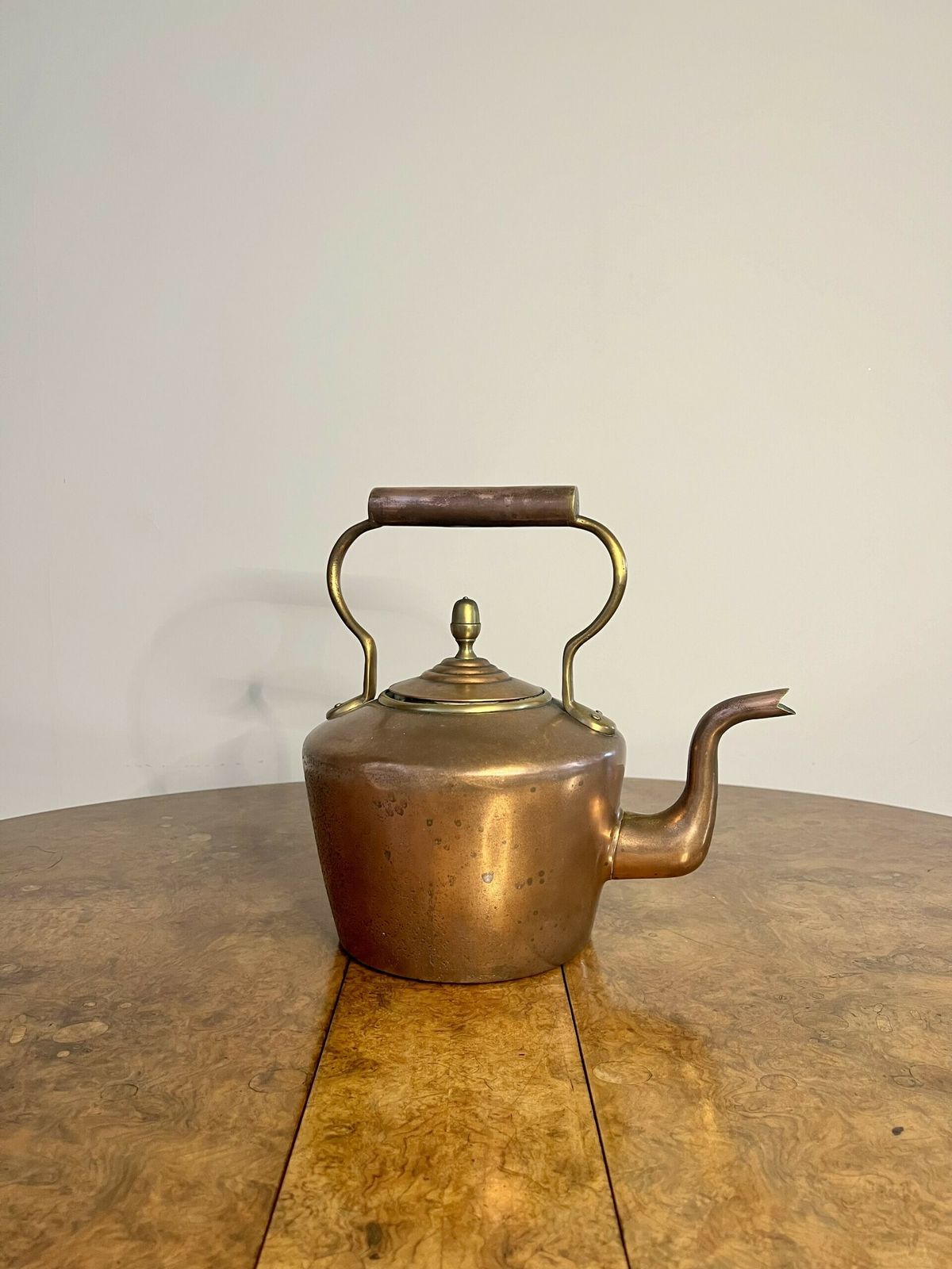Lovely Antique George III Copper Kettle photo for sale