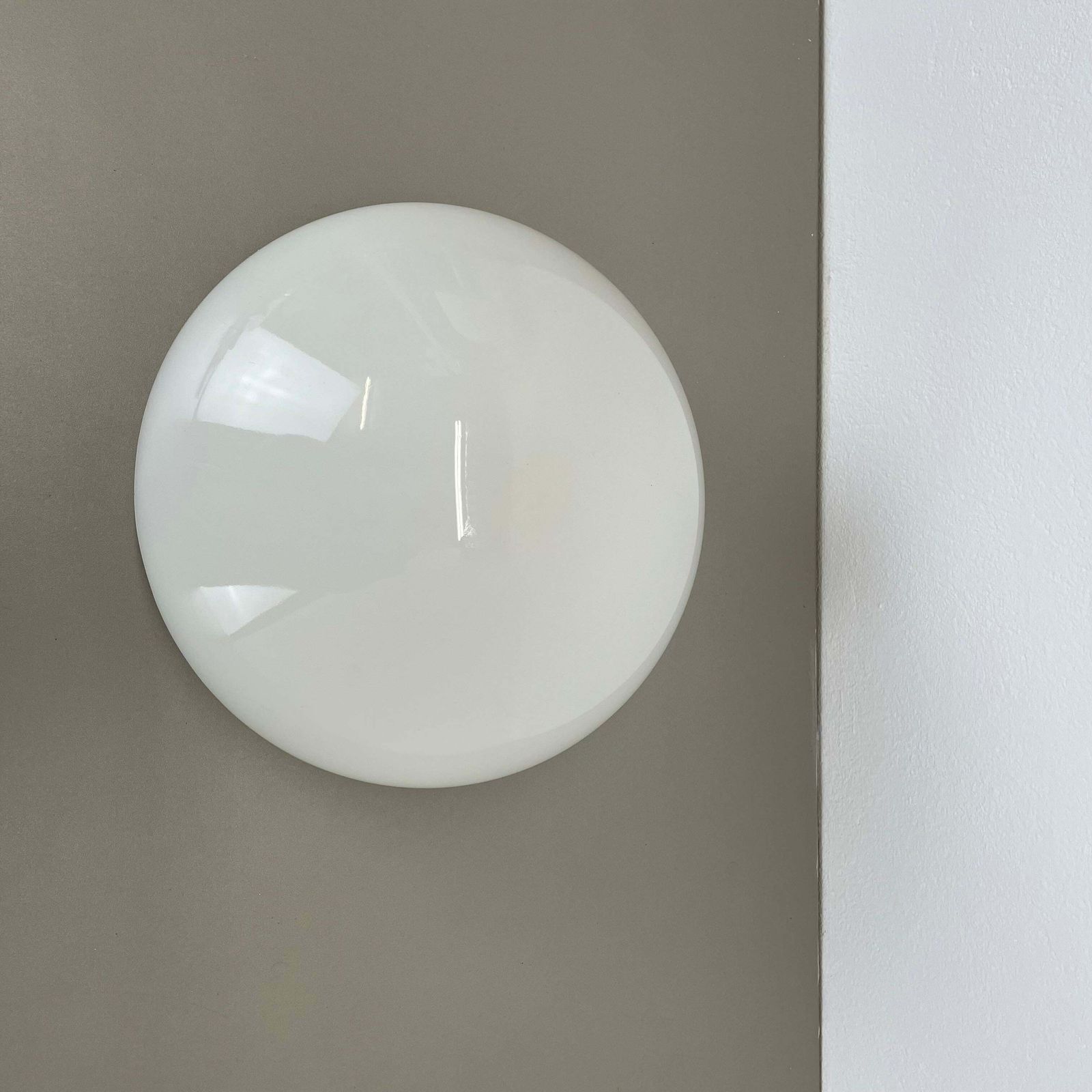 30cm Glass Ceiling Wall Light "Wv339" By Wilhelm Wagenfeld Lindner Germany, 1960 photo Lighting