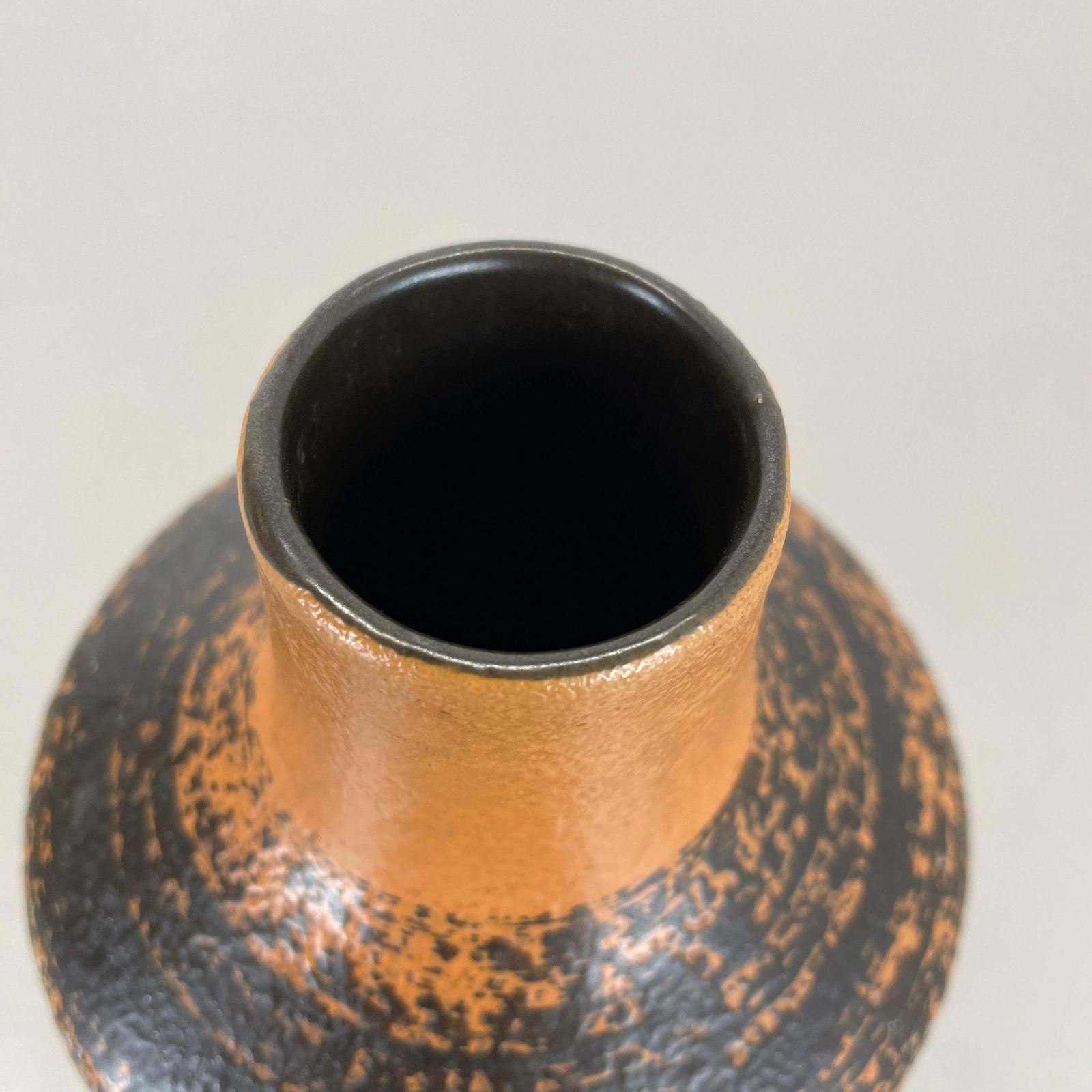 photo for sale Rare Multicolor Fat Lava Ceramic Vase Veb Haldensleben, Gdr Germany, 1970s