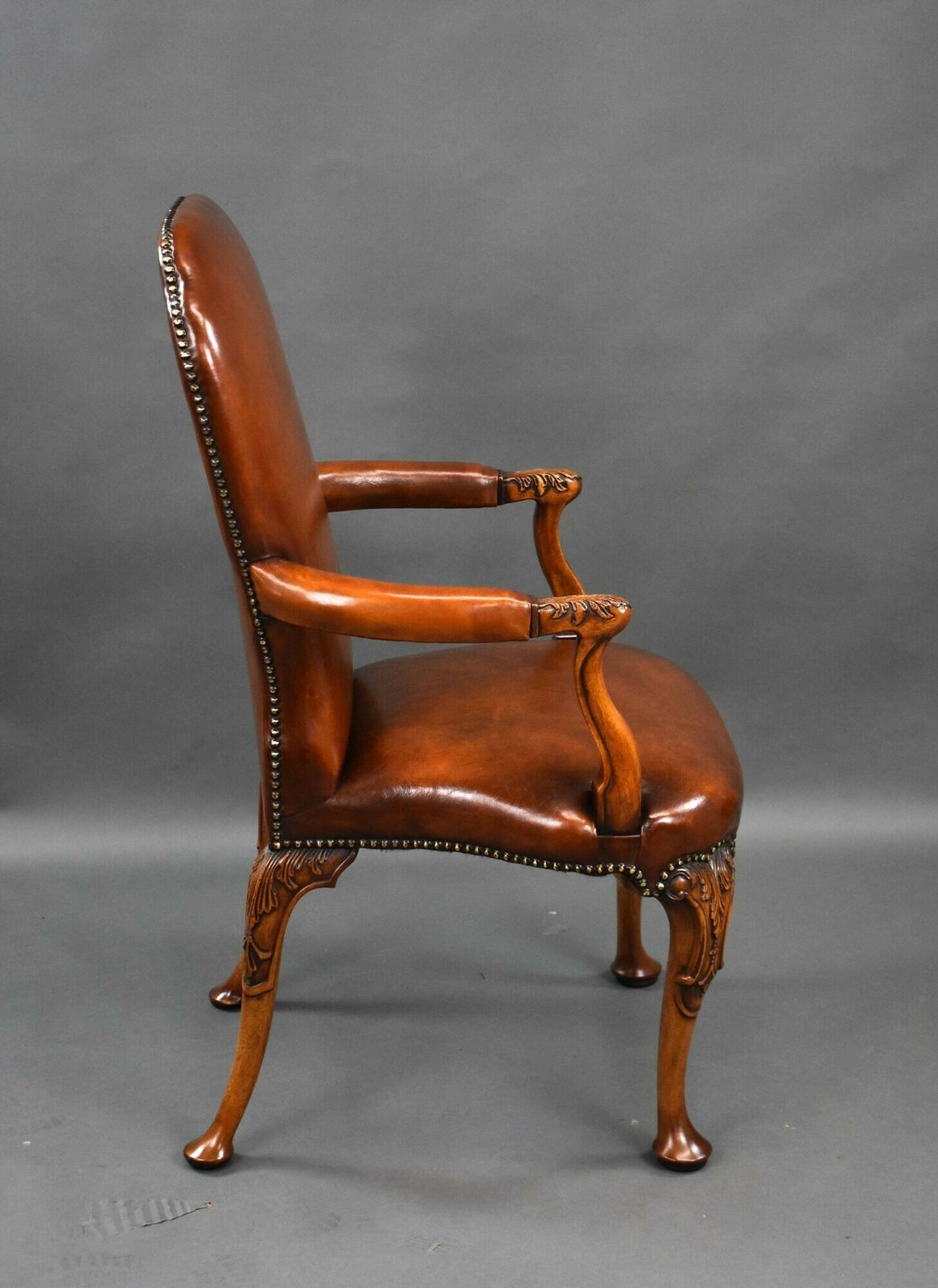 Set Of 7 Hand Dyed Leather Armchairs photo vintage