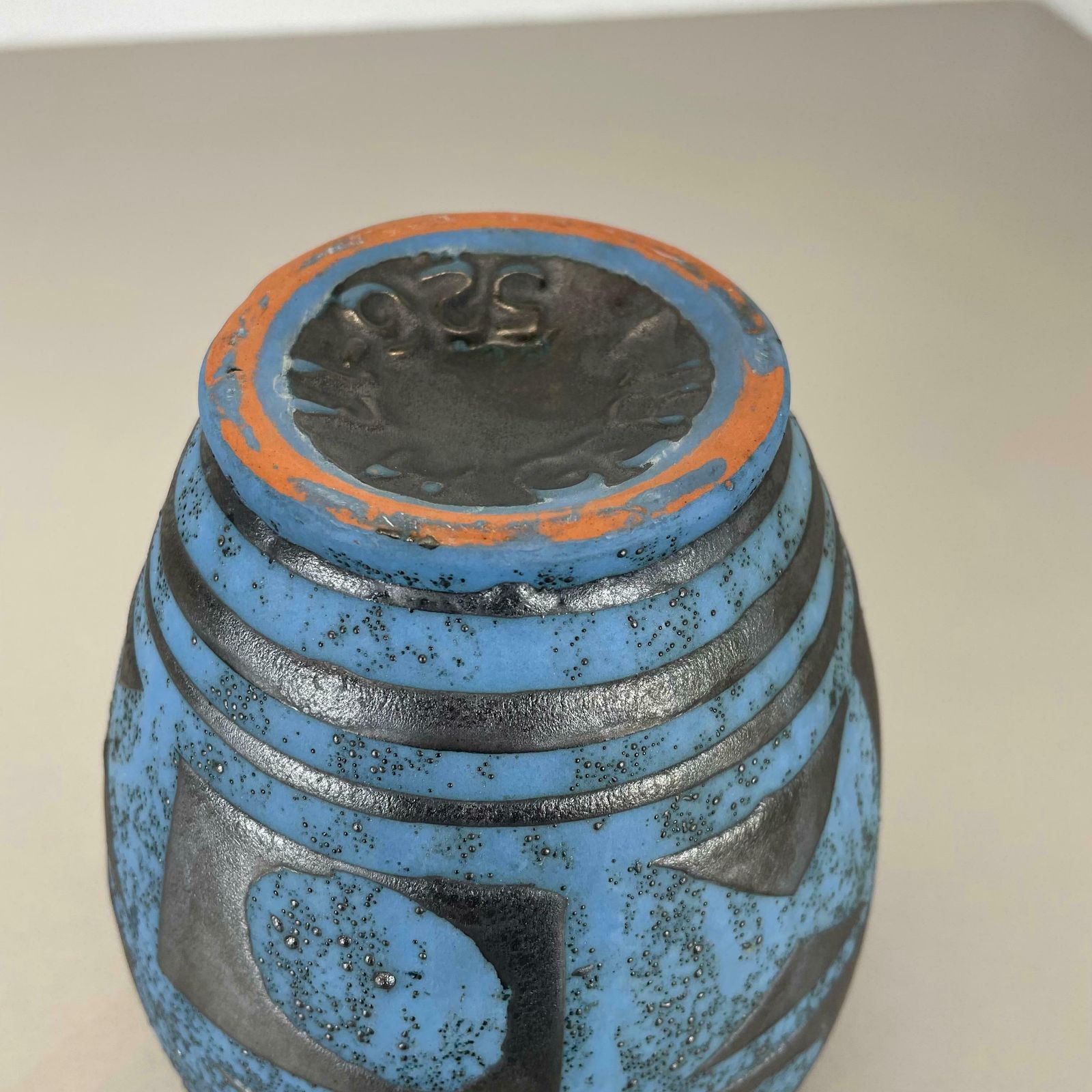 photo buy Fat Lava Ceramic "Ankara" Vase By Heinz Siery Carstens Tönnieshof, Germany 1960s